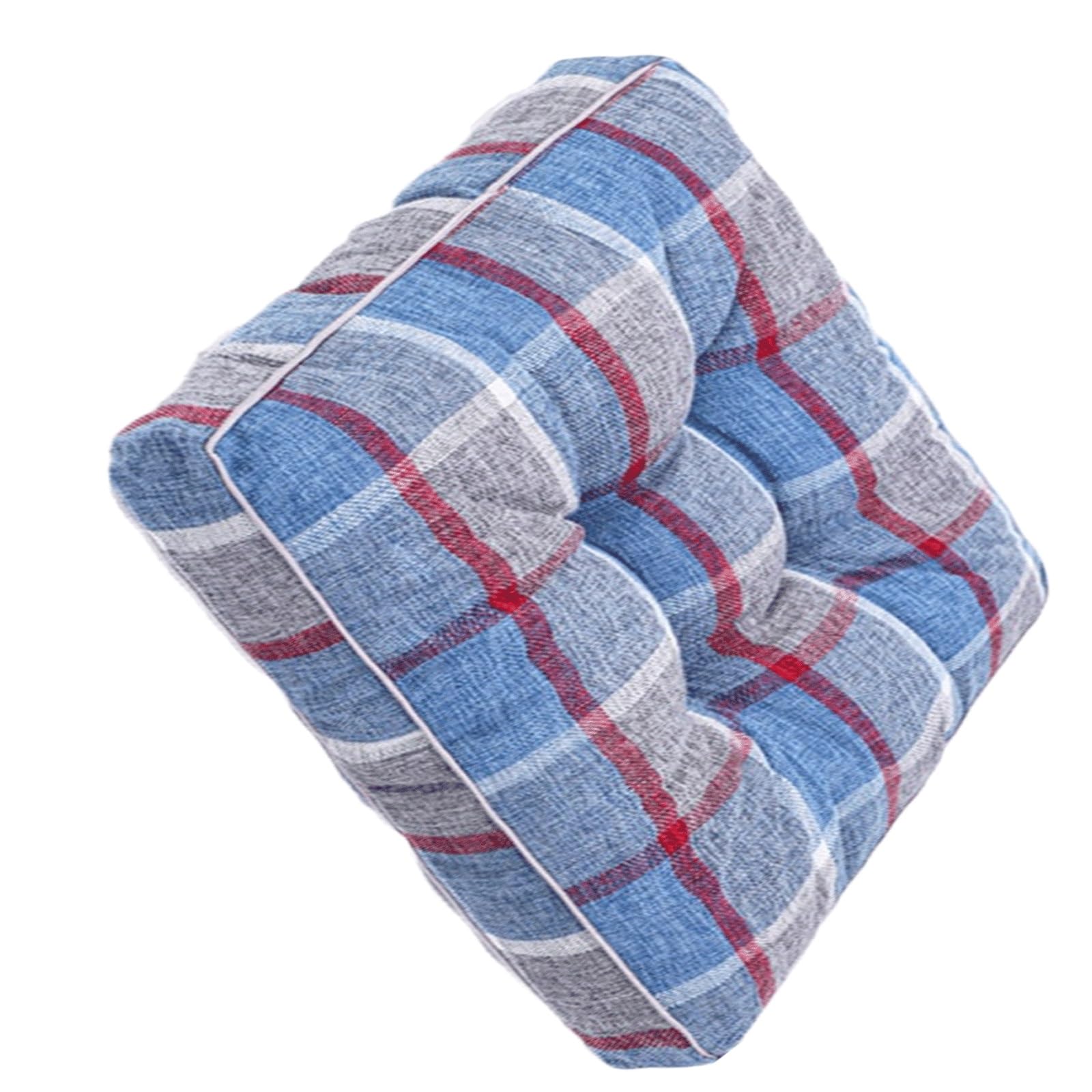 MCOSU Set of 2/4/1 Round/Square Chair Cushion Outdoor 16/18/20inch Round/Square Seat Cushion for Outdoor Garden Sofa Couch Round Office Chair Cushions Seat Pads(W4,1PC_ROUND (50CM/20IN))