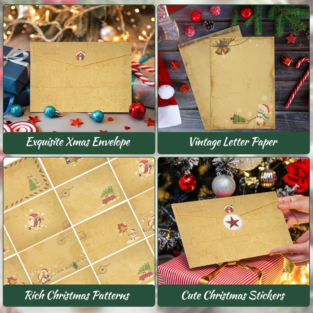 Carta Da Lettere Natale Christmas Magic - 25 Fogli A4 Acquerello E 1196508