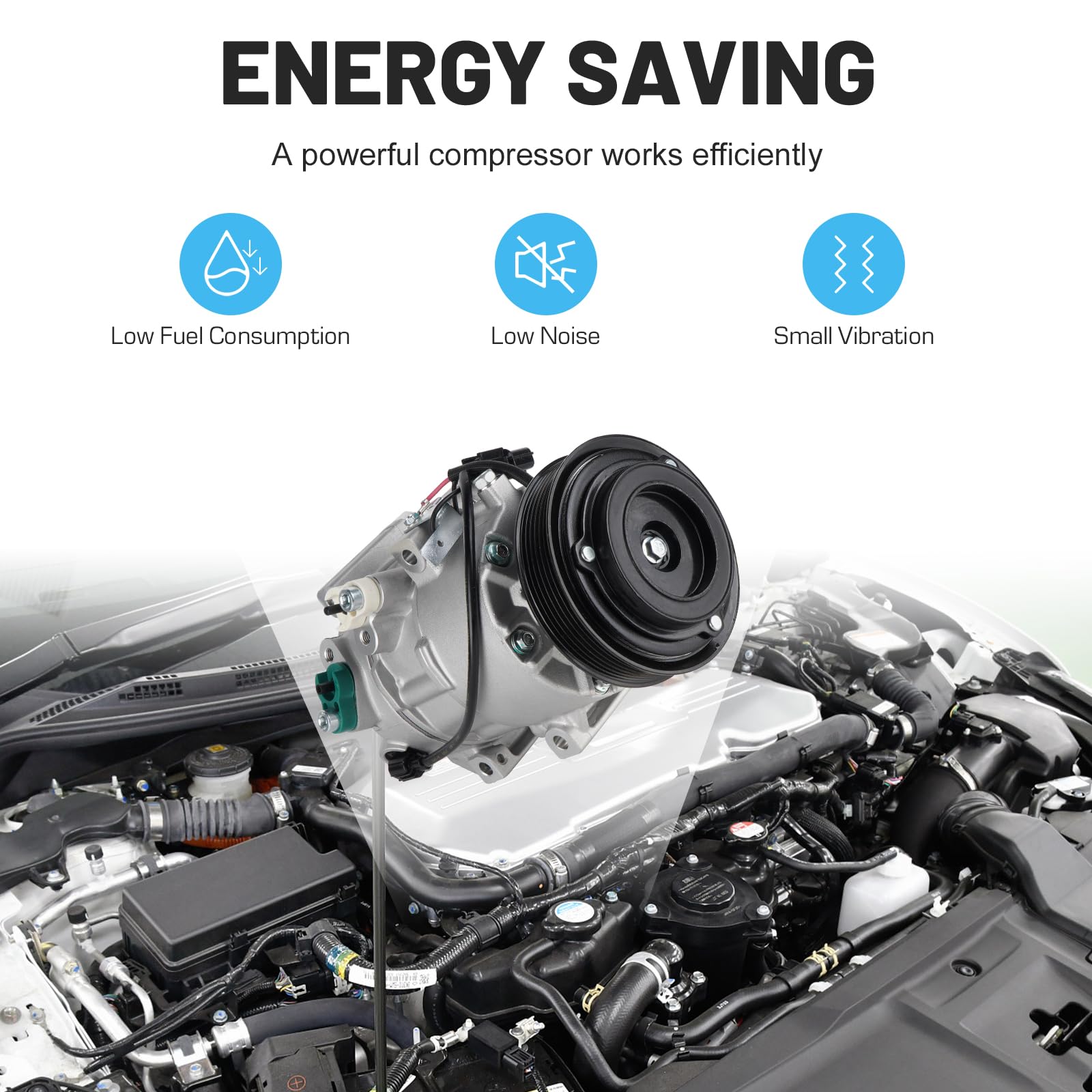 Nowa sprężarka AC ze sprzęgłem i zestawem komponentów do Hyundai Tucson 2010-2015 2.0 2.4L, dla Kia Sportage 2011-2016 2.0L 2.4L