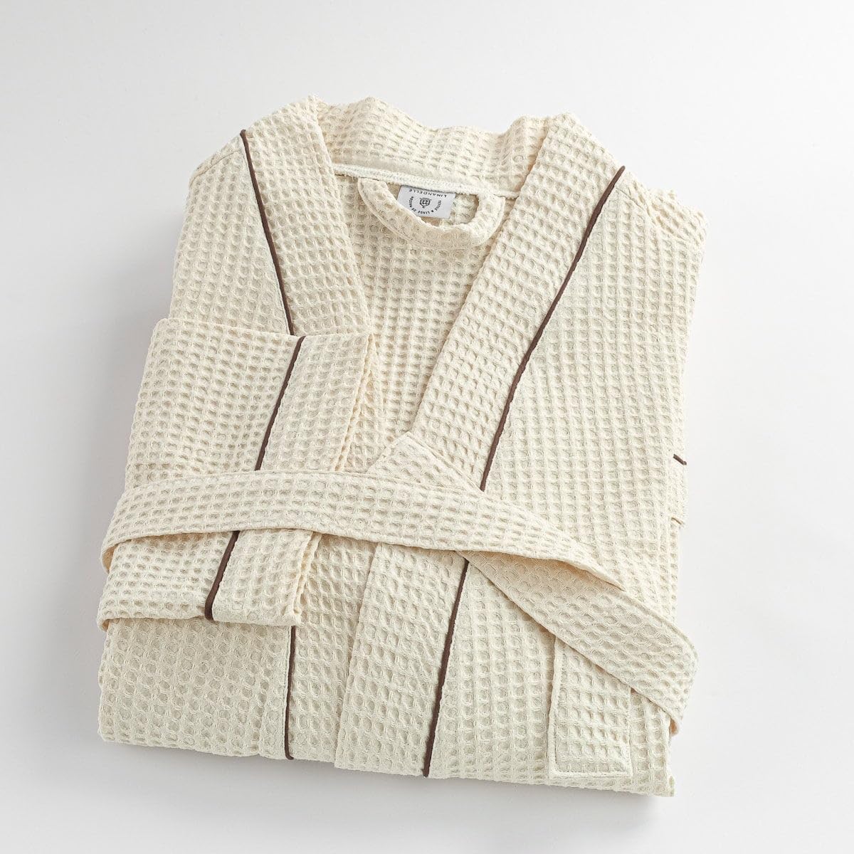 Albornoz para hombre, talla grande, color crema
