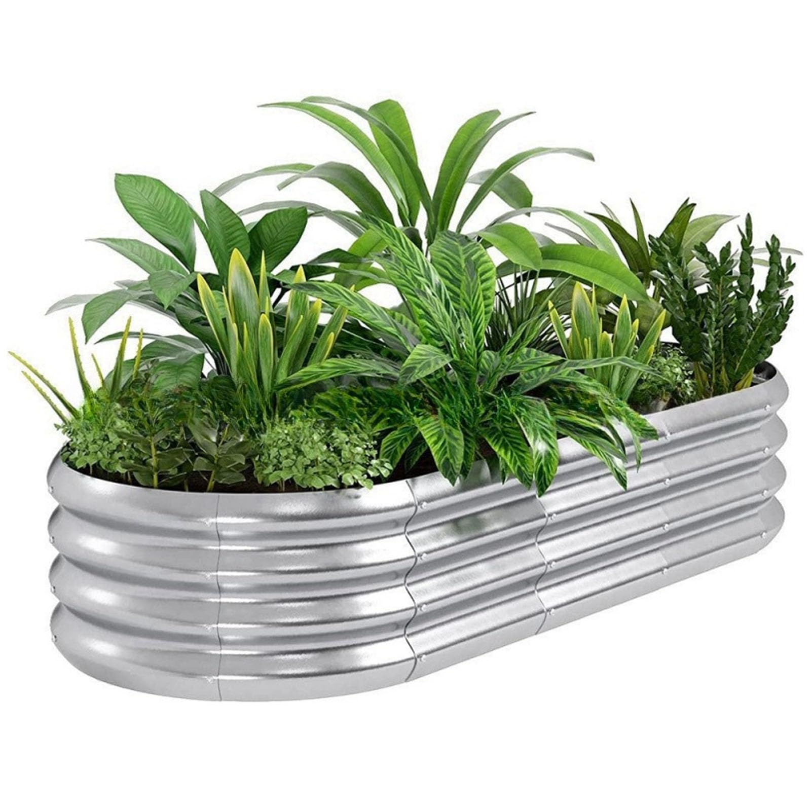 Jardinière surélevée en métal épais rigide lit de jardin grand format