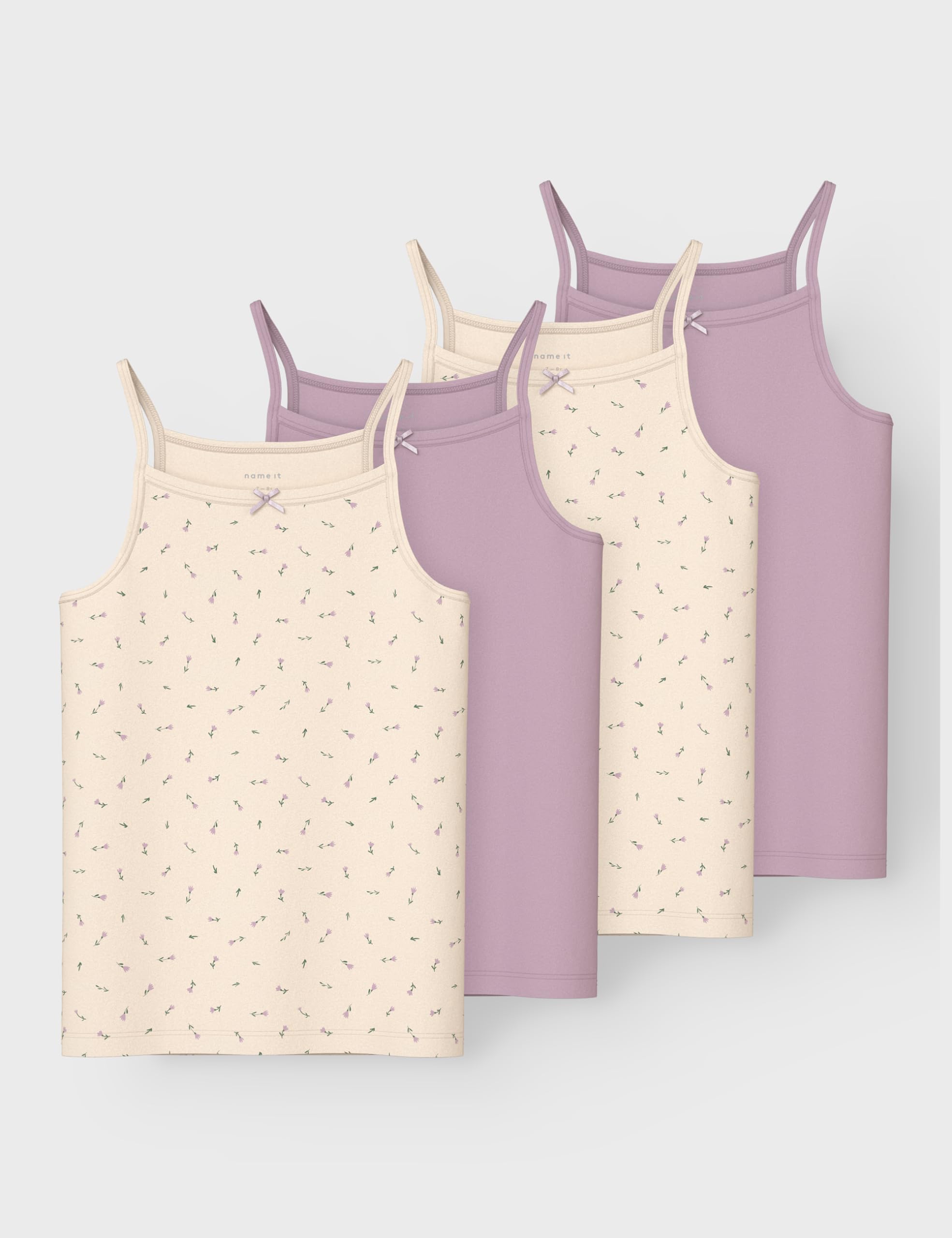 NAME IT Nkfstrap Top 4p Buttercream Floral Nkfstrap Top 4P Buttercream Floral Niñas (Pack de 1)
