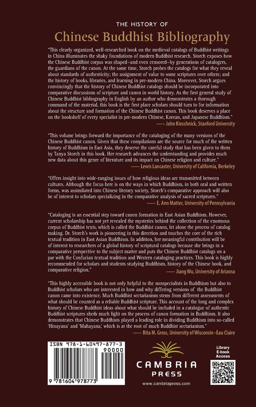 The History of the Chinese Buddhist Bibliography: Censorship and Transformation of the Tripitaka