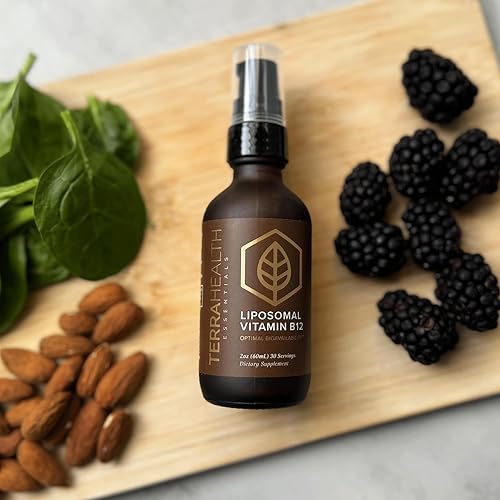 Miniatura 7 de Terra Health Essentials - Liposomal B12  Apoya la energía y el estado de ánimo, promueve la memoria, ayuda al sistema inmunológico (1 botella,