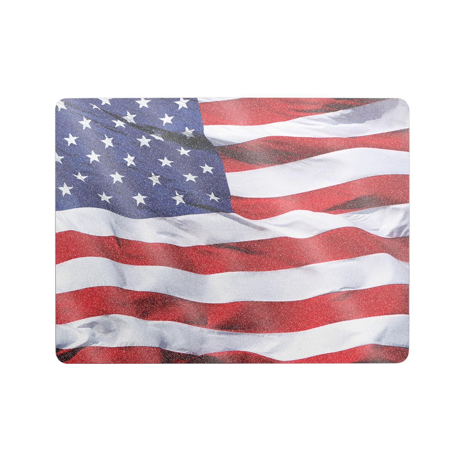Glossy Glitter Laptop Skin Compatible with Microsoft Surface Laptop 8 13" (2025) - American Flag - Premium 3M Vinyl Protective Wrap Decal Cover - Easy to Apply | Crafted in The USA by MightySkins