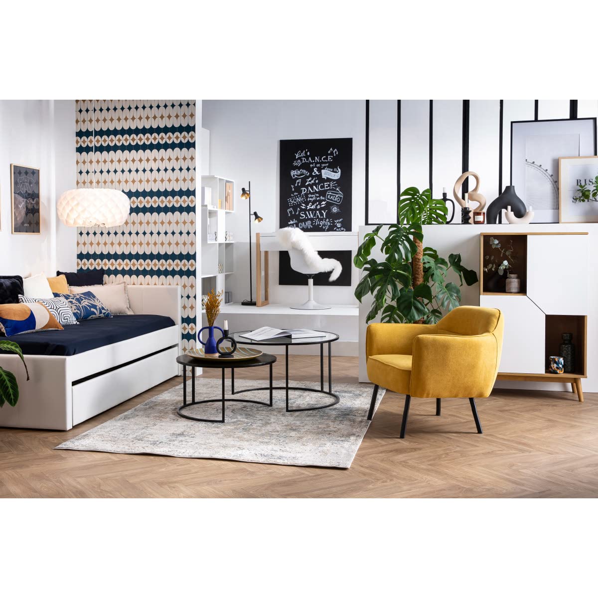 Miliboo Lit gigogne Blanc Mat 90x190 cm Macco