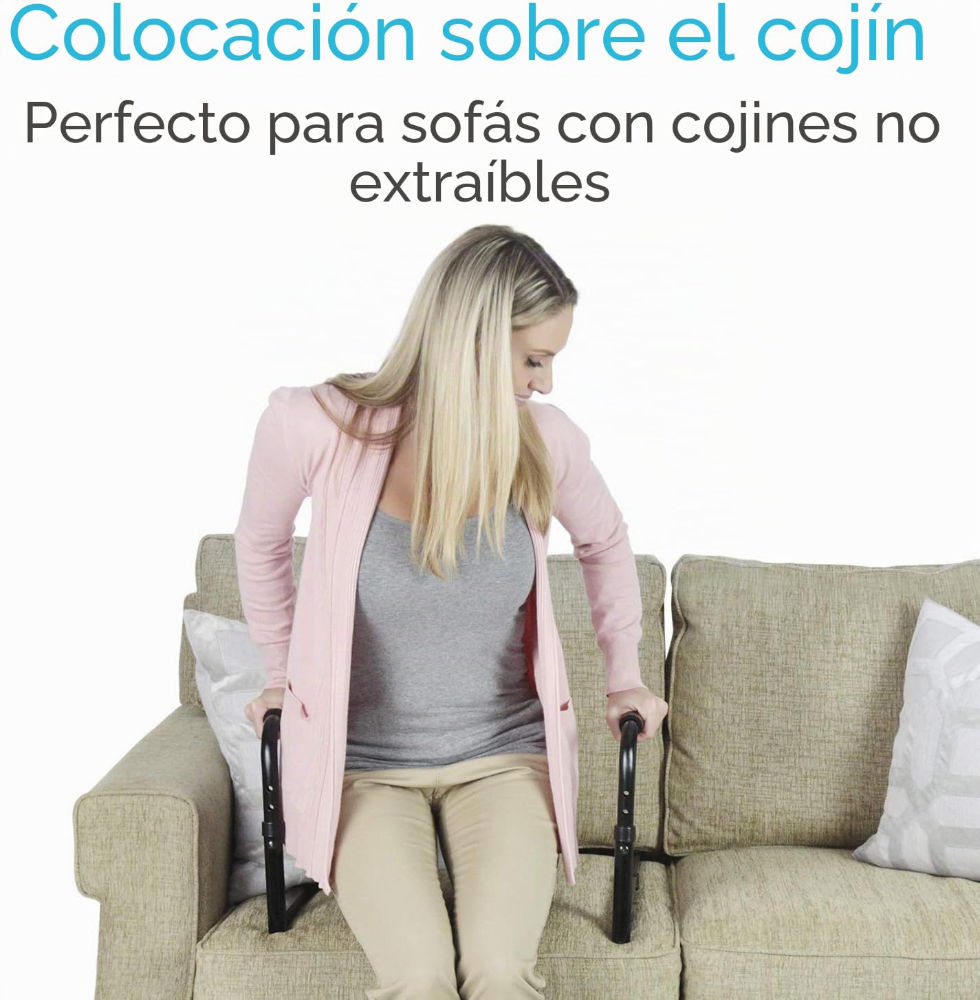 Ayuda para Ponerse de Pie - Barra de Ayuda de Movilidad para Sofá, Silla - Mango de Asistencia para Pacientes, Ancianos, Personas Mayores y Discapacitados - Barra de Seguridad para Sentarse, Sofá