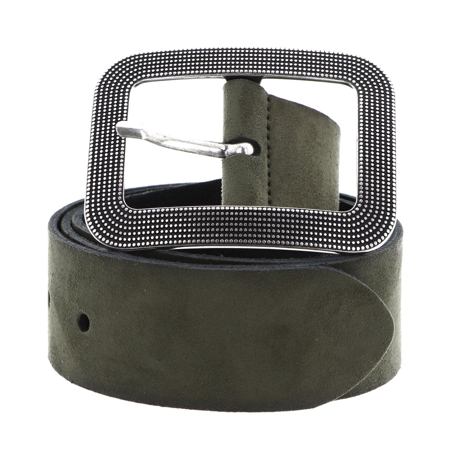 Ceinture Classics Vanzetti cuir daim olive 40mm chic durable - 3