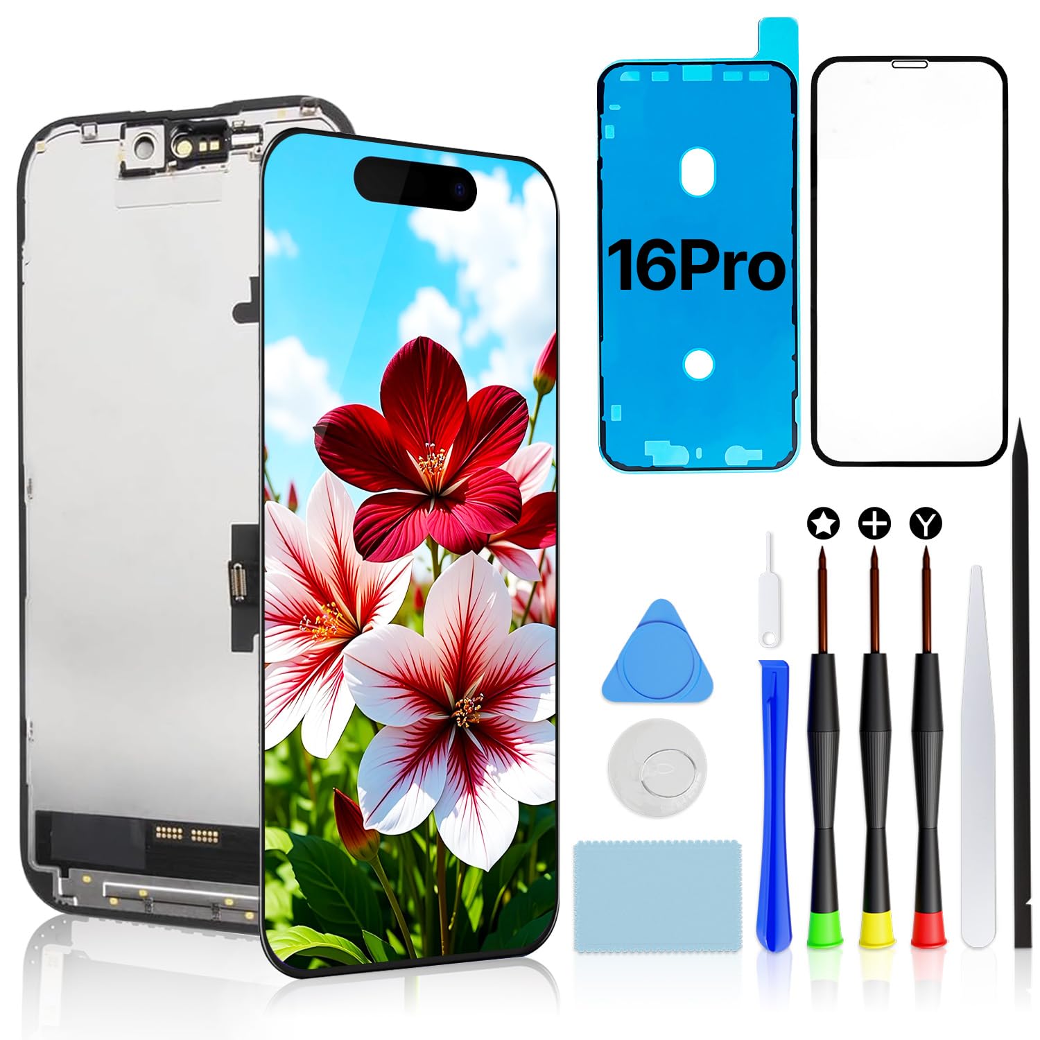 Sostituzione dello schermo per iPhone 16 Pro 16 cm FHD COF LCD Digitizer