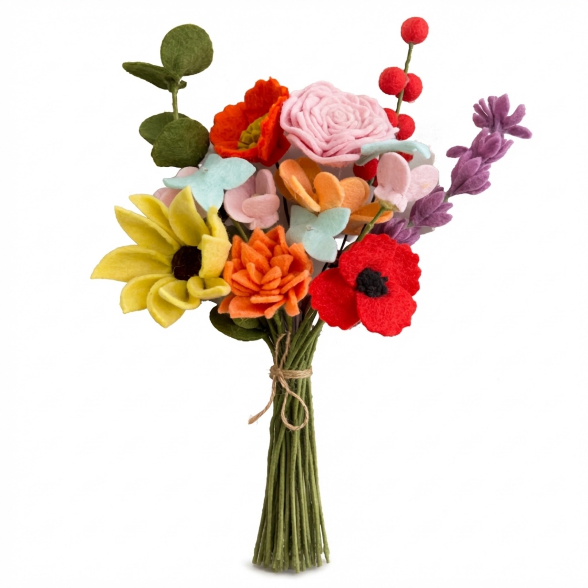 Glaciart One Wool Felt Flowers Set