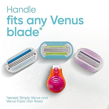 Gillette Venus Extra Smooth Travel Razor Kit for Women, Mini Handle + Refill + Case