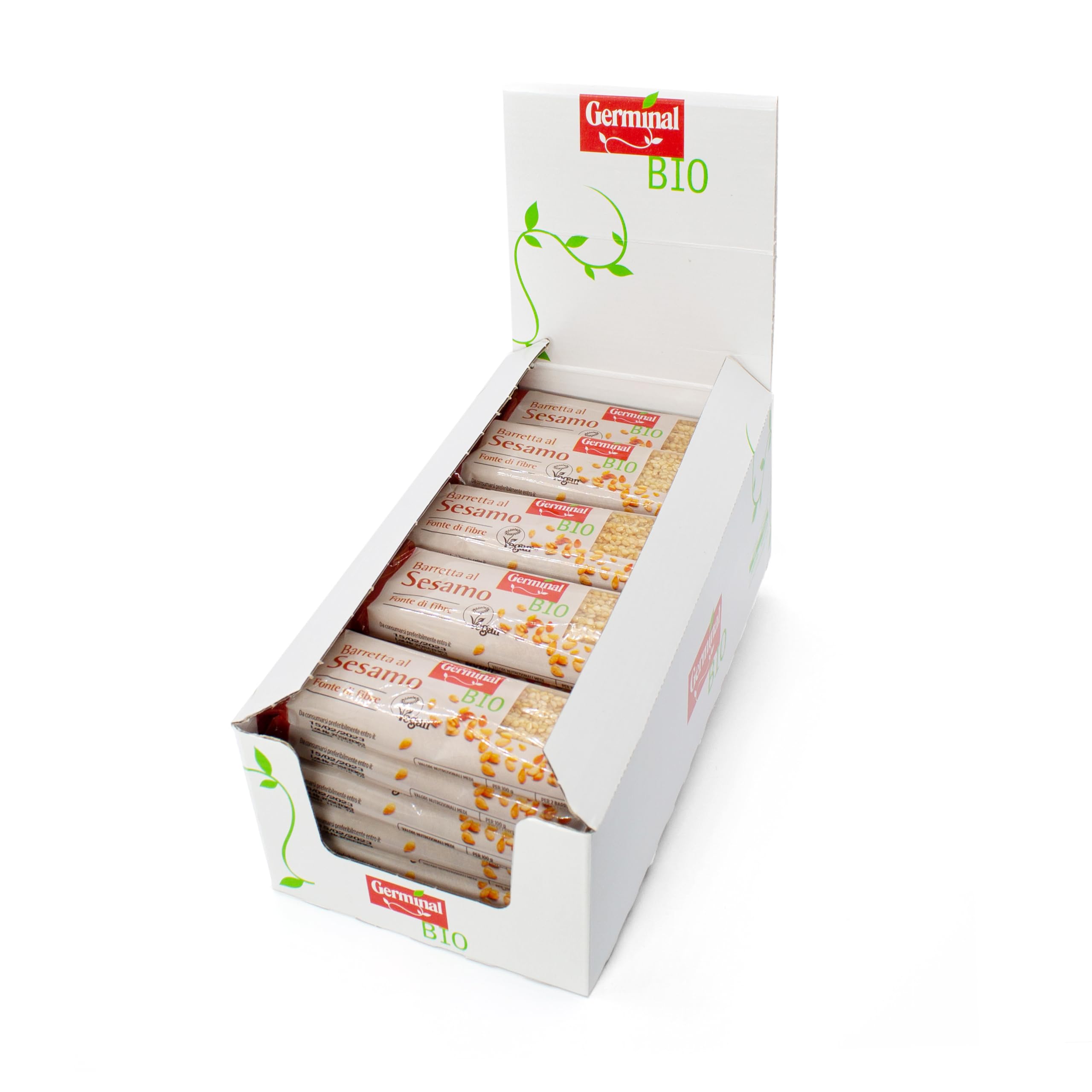 Germinal Bio Croccante di Sesamo Al Miele - 30 barrette - 900 gr, 1 unità, 30