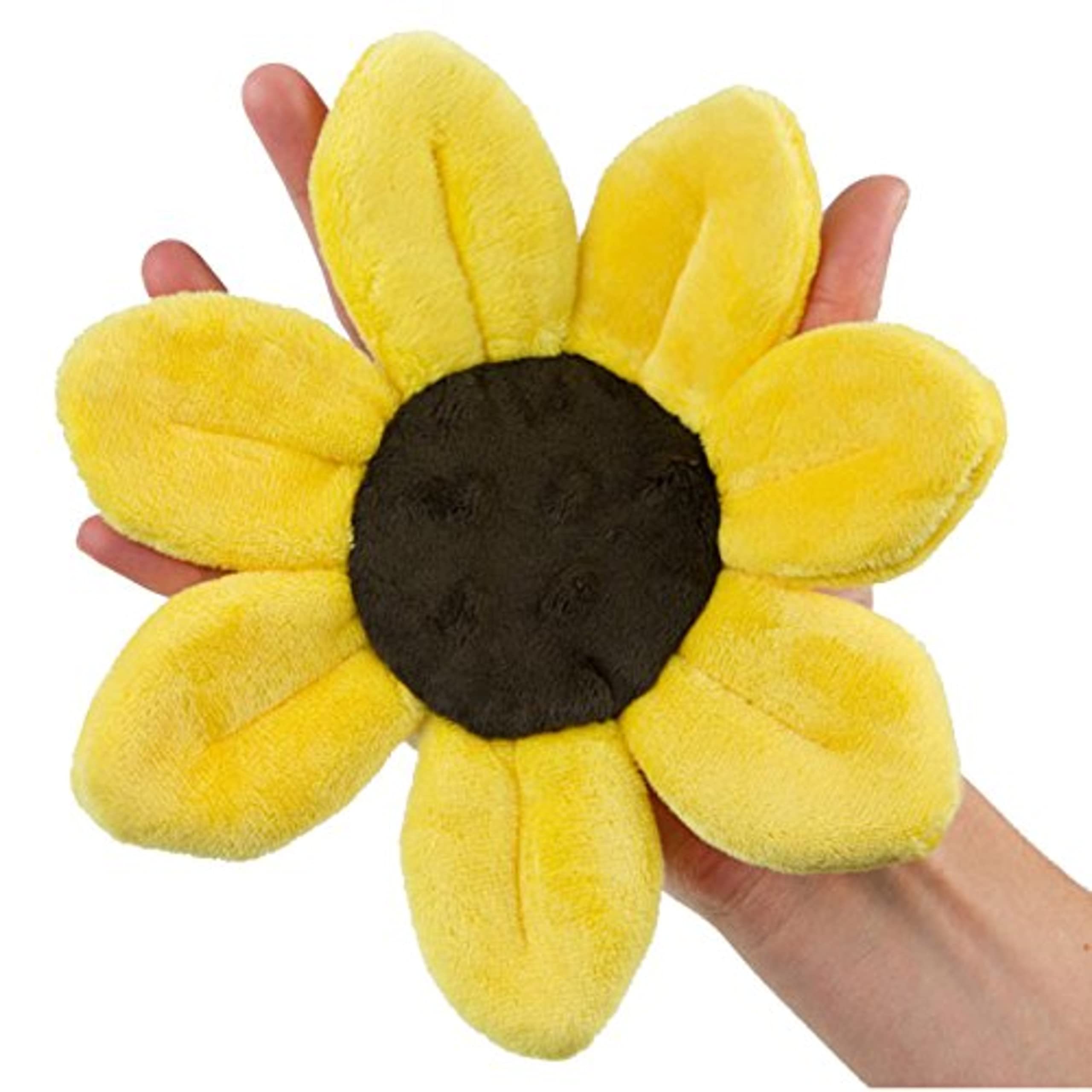 Blooming Bath Mini Bloom Scrubbie - Minky Baby Washcloth for Bathtime Fun - 8 in - Yellow