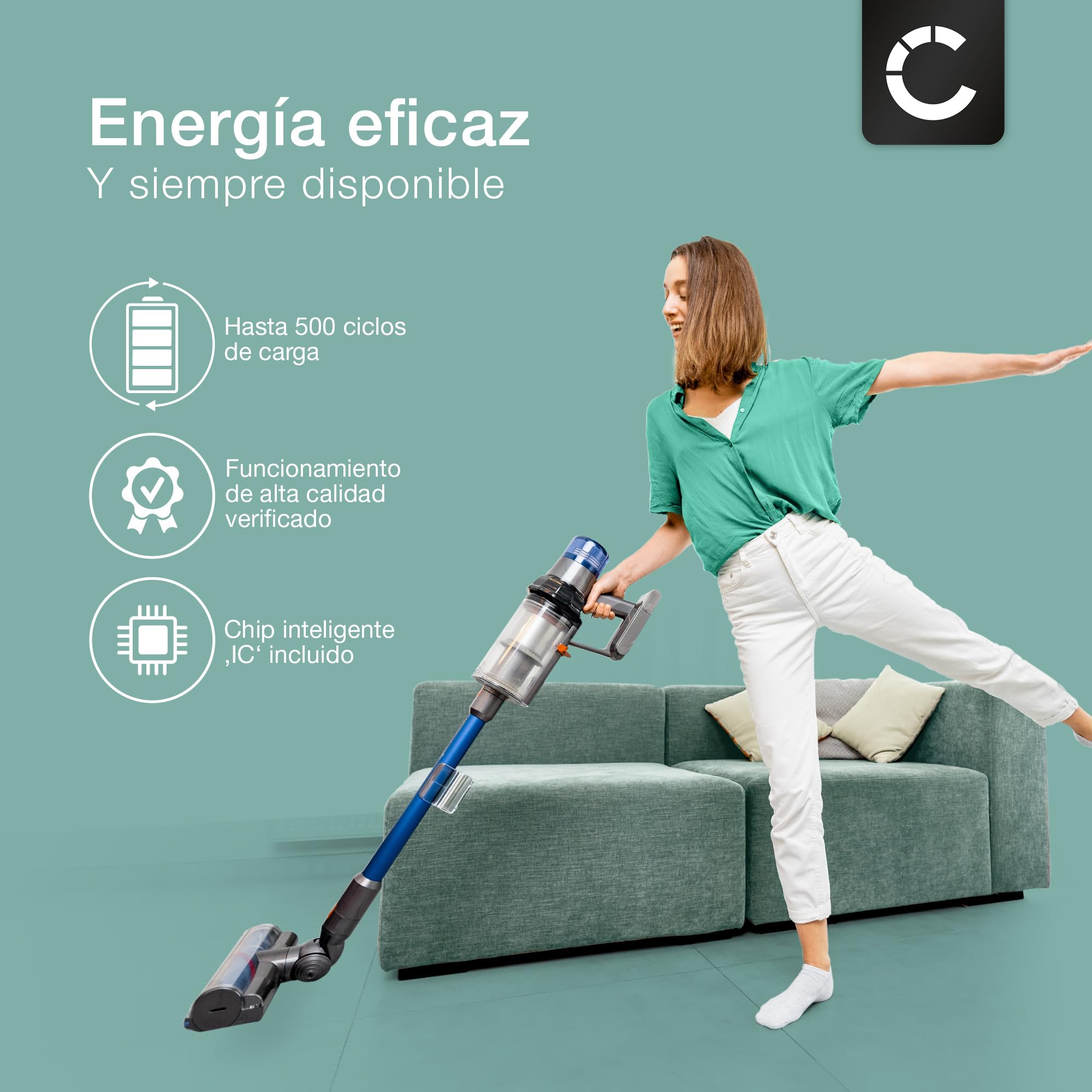 CELLONIC, Batería para Aspiradora Compatible con Dyson V8 Absolute, 215681, VE6 Type B (21.6V, 3000mAh) - Batería con Tornillos