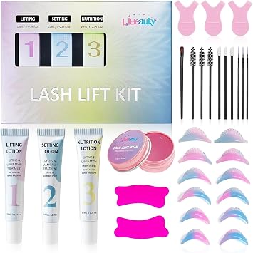 Libeauty Lash Lift Kit 10ml Eyelash Lift Kit & Brow Lamination Kit with Lash Lift Balm, Tubular Precision Design for Easy At-Home or Salon Use