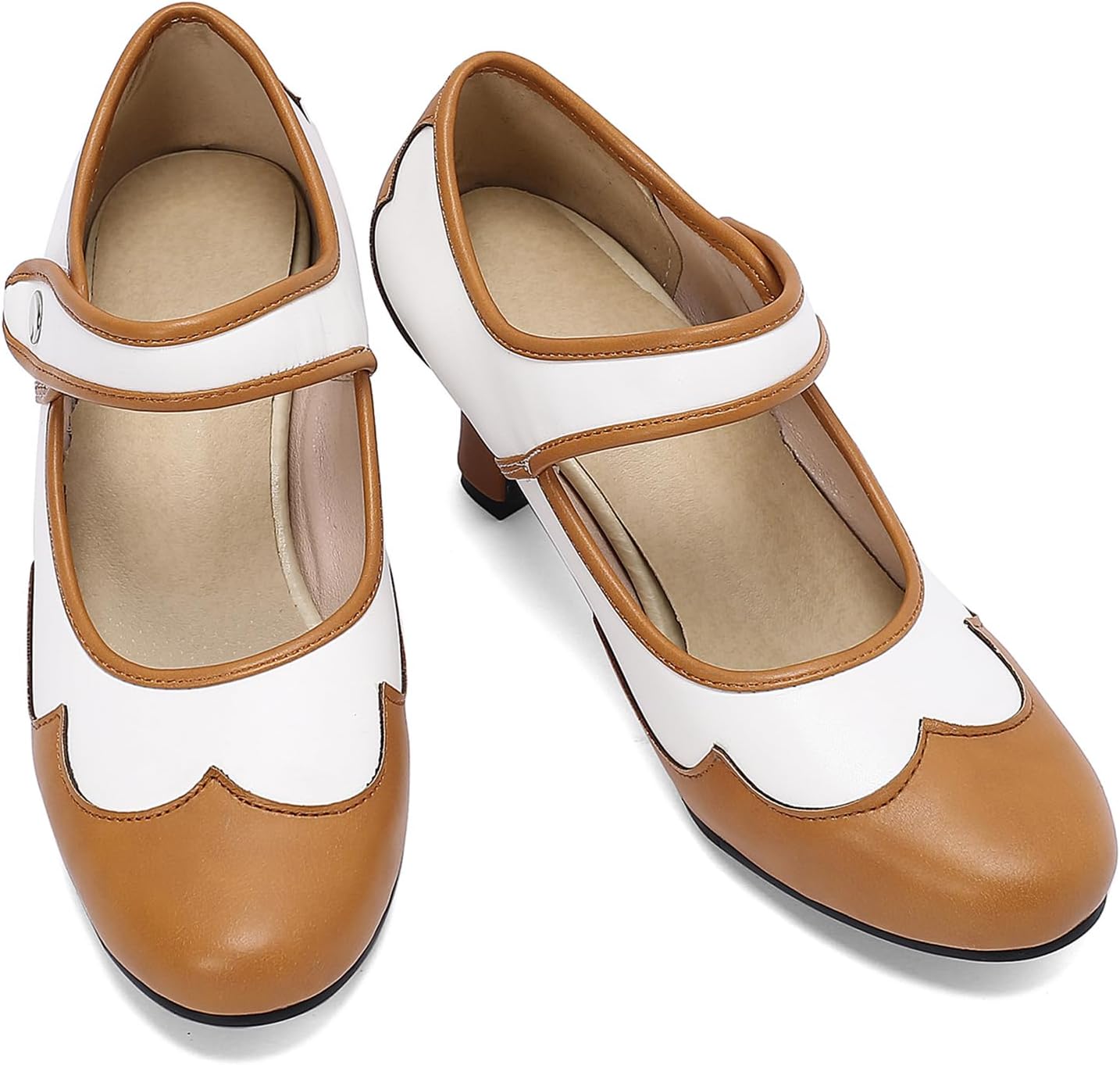 Chaussures Mary Jane Bloc Femme – Bviennic – Talon 5 Cm – Tailles 34 à 46
