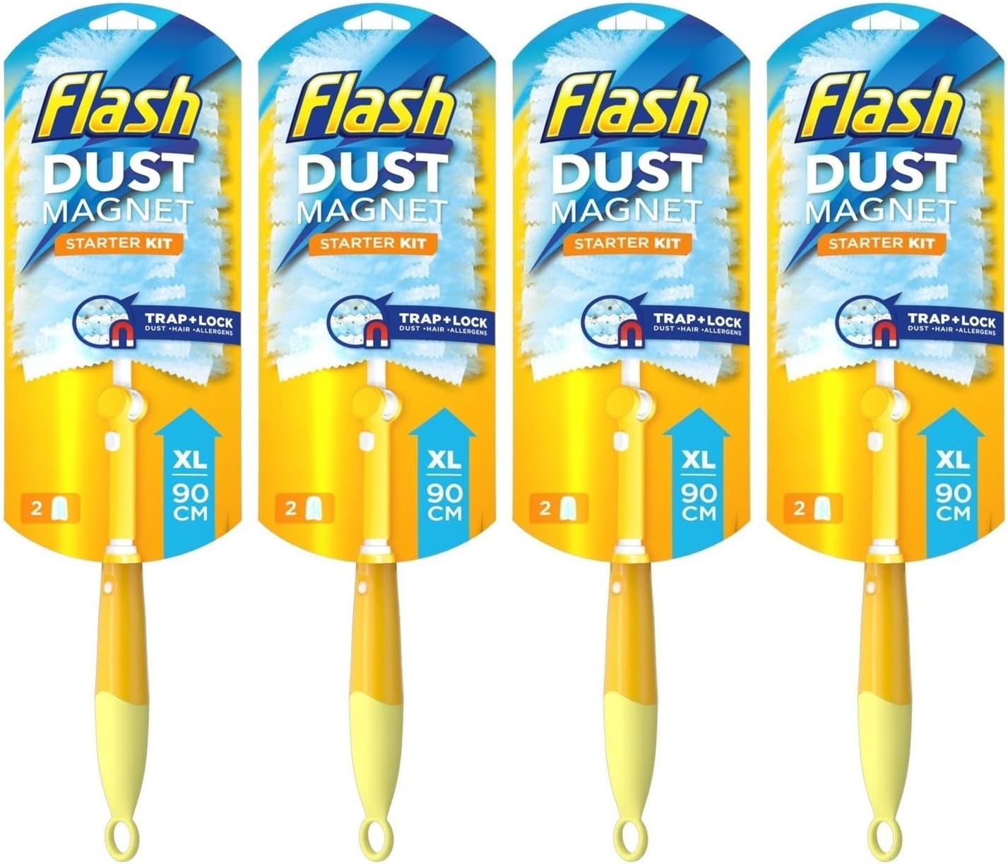 Flash Dust XL (Handle Extendable to 90cm), Duster Starter Kit ( Includes 1 x Handle and