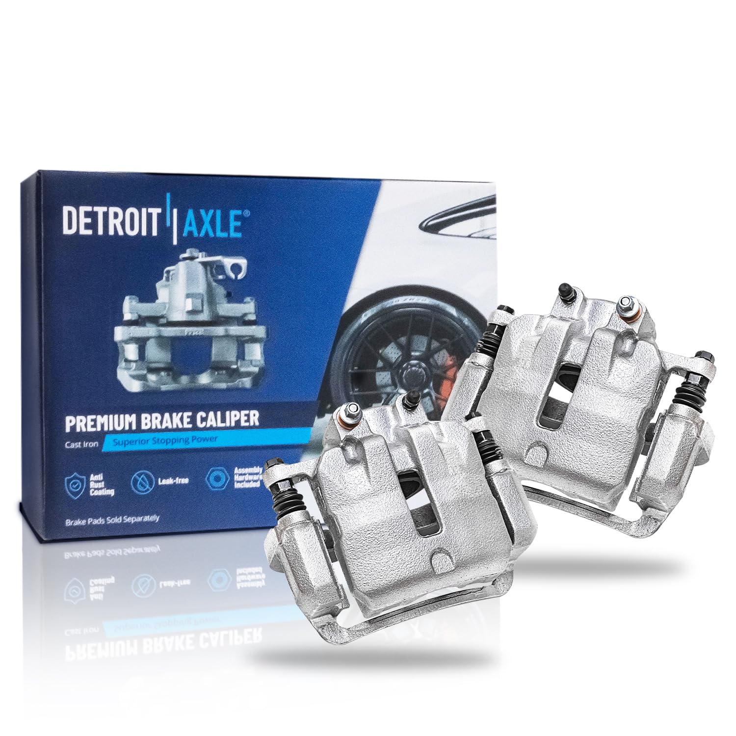 Detroit Axle - Pair Front Brake Calipers for 2013-2015 Chevy Malibu