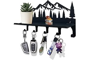 Mountain Key Holder for Wall: Adorn Your Abode with Organization and Charm