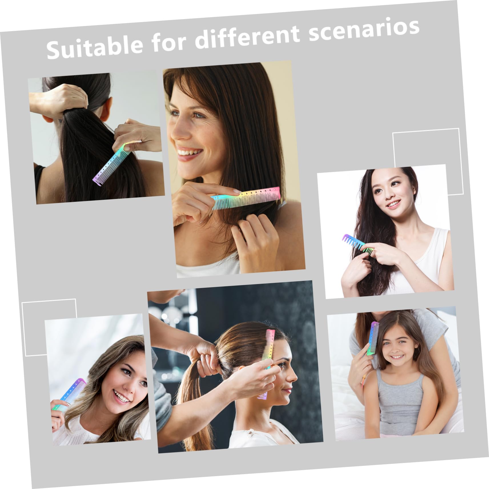 DOITOOL 9stücke Teiliges Bunter Friseur-kämme Antistatischer Haarschneidekamm Für Salon Und Heimanwendung Einfache Entwirrung Für Gesundes Glänzendes Haar