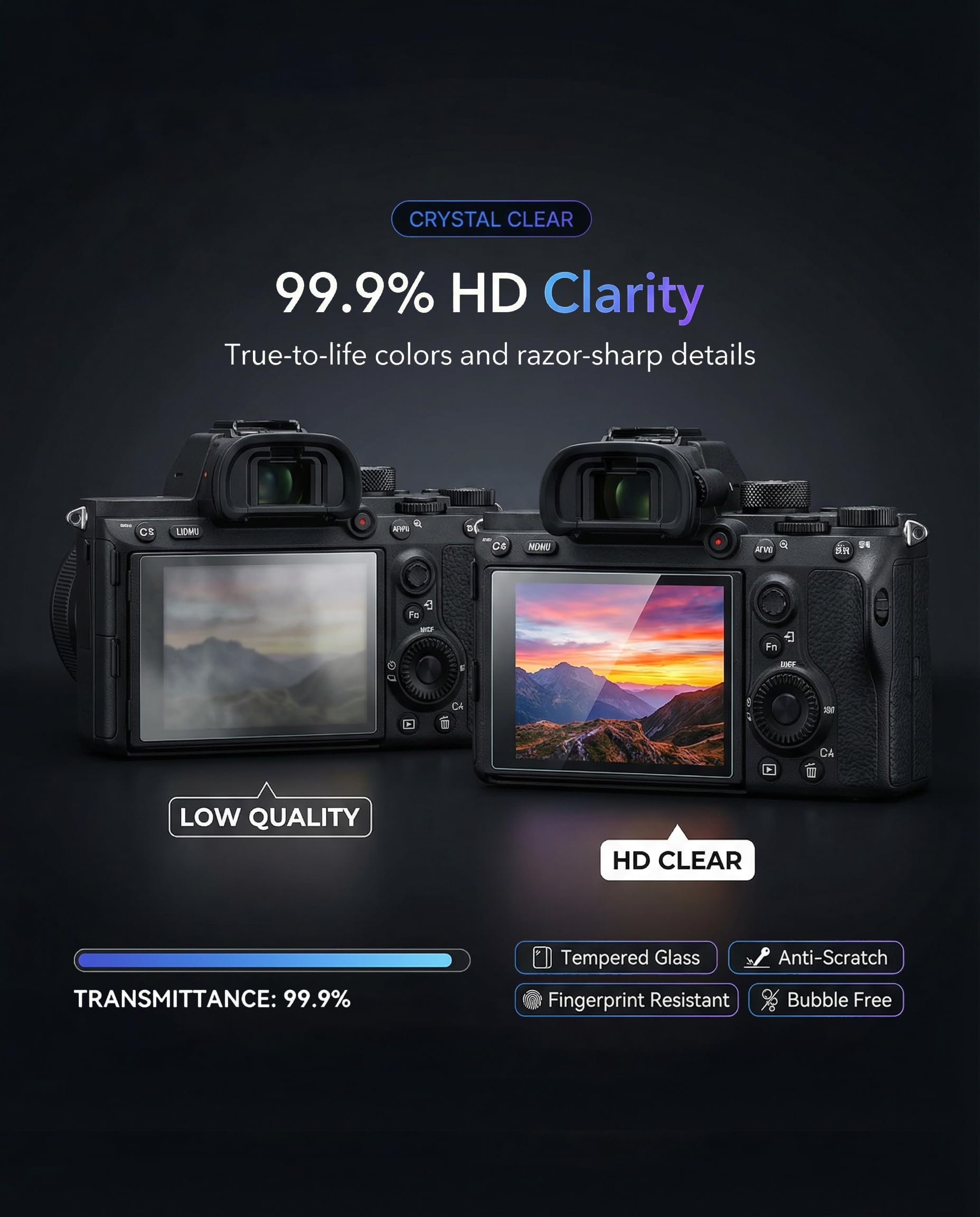 BROTECT Anti-Reflet Protection d'Écran Verre Mat pour Sony Alpha 7 III