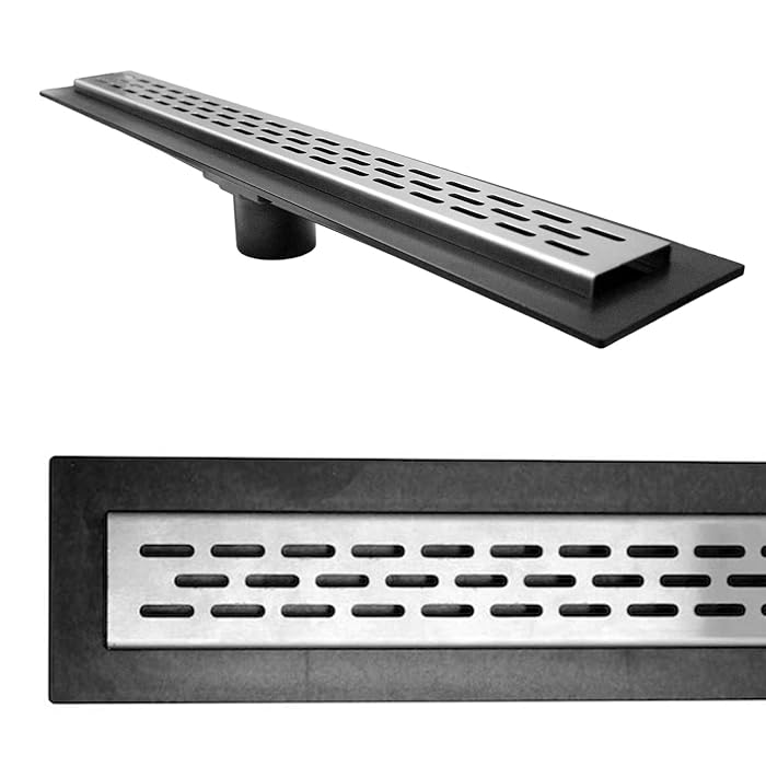 Buy 60 Inch Stainless Steel Linear Drain Oval Style Linear Grate with