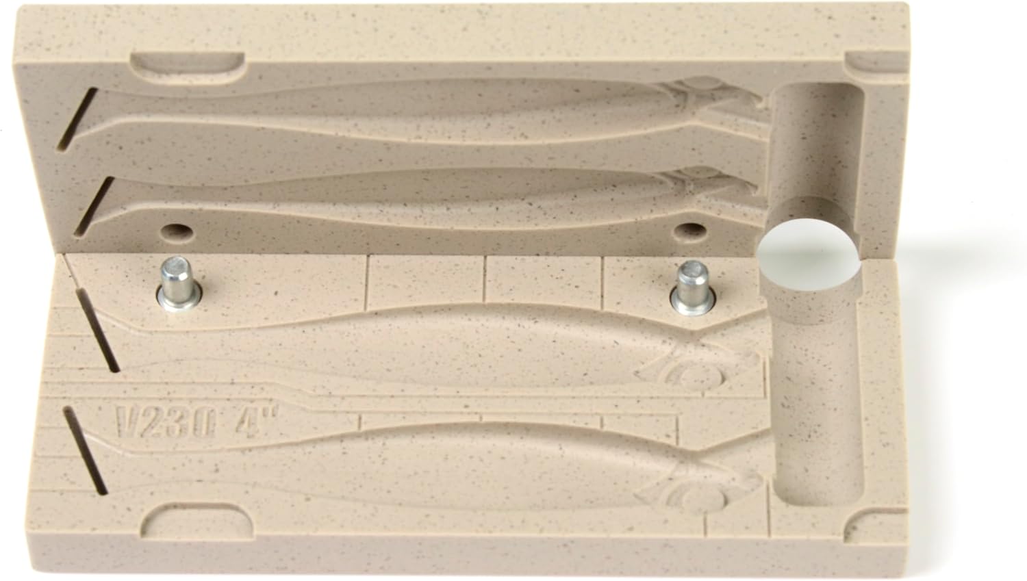 FatFish V230-2C Bait Mold Soft Plastiс Lure Making Injection Mold for Do-It Fishing Lures 4"