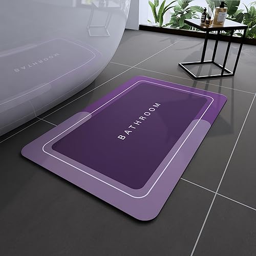 Vista 54 de Alfombras de baño 24x48 pulgadas, alfombra mágica moderna para el baño, alfombra de goma antideslizante de secado rápido absorbente, alfombras