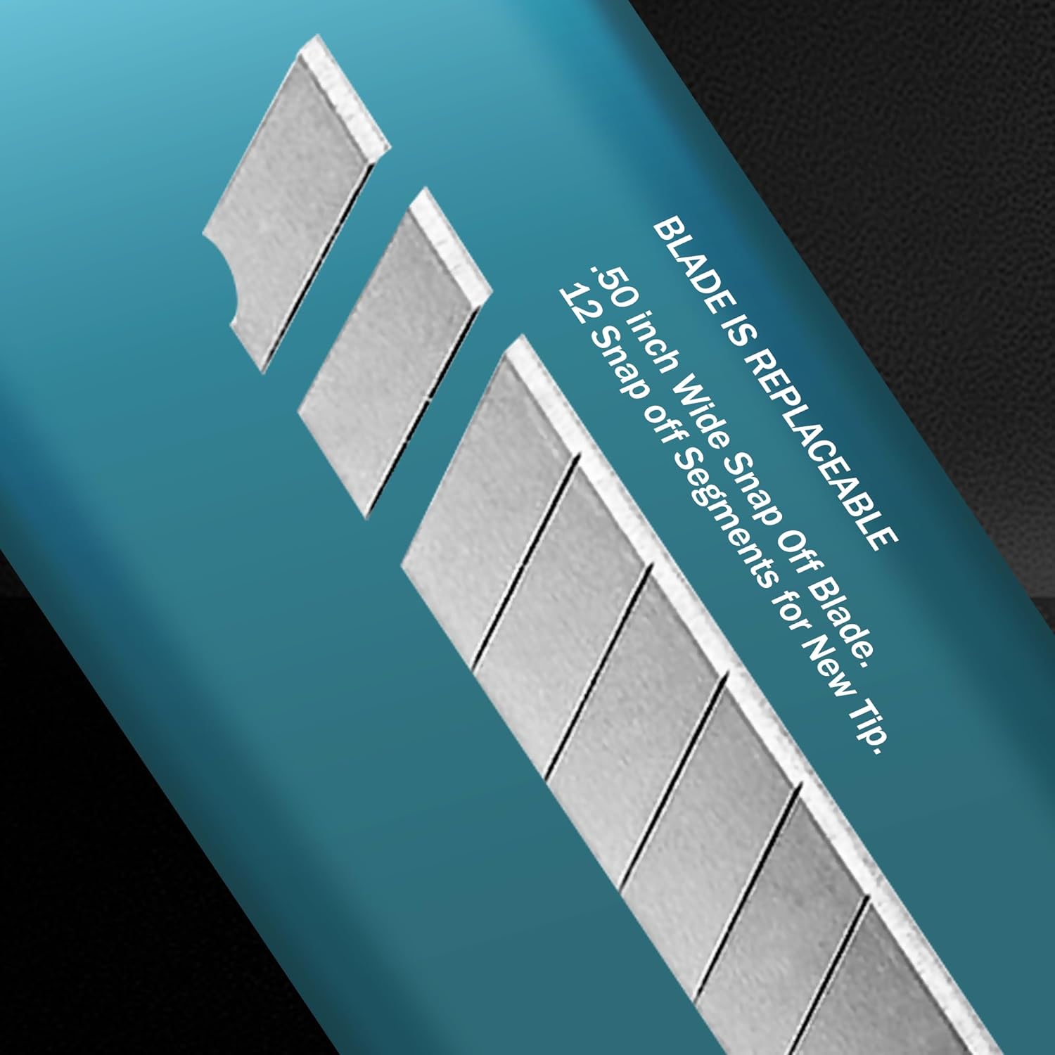 12 Turquoise Blue Small Retractable Utility Knife Wholesale 5 inch Manual Lock Box Cutter Snap Off Blade
