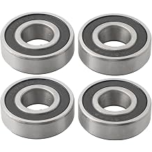 4 Pack Sealed Ball Bearings 203 for 741-0600 941-0600 741-0124 941-0124 Tractor Spindle Replacement Parts Black