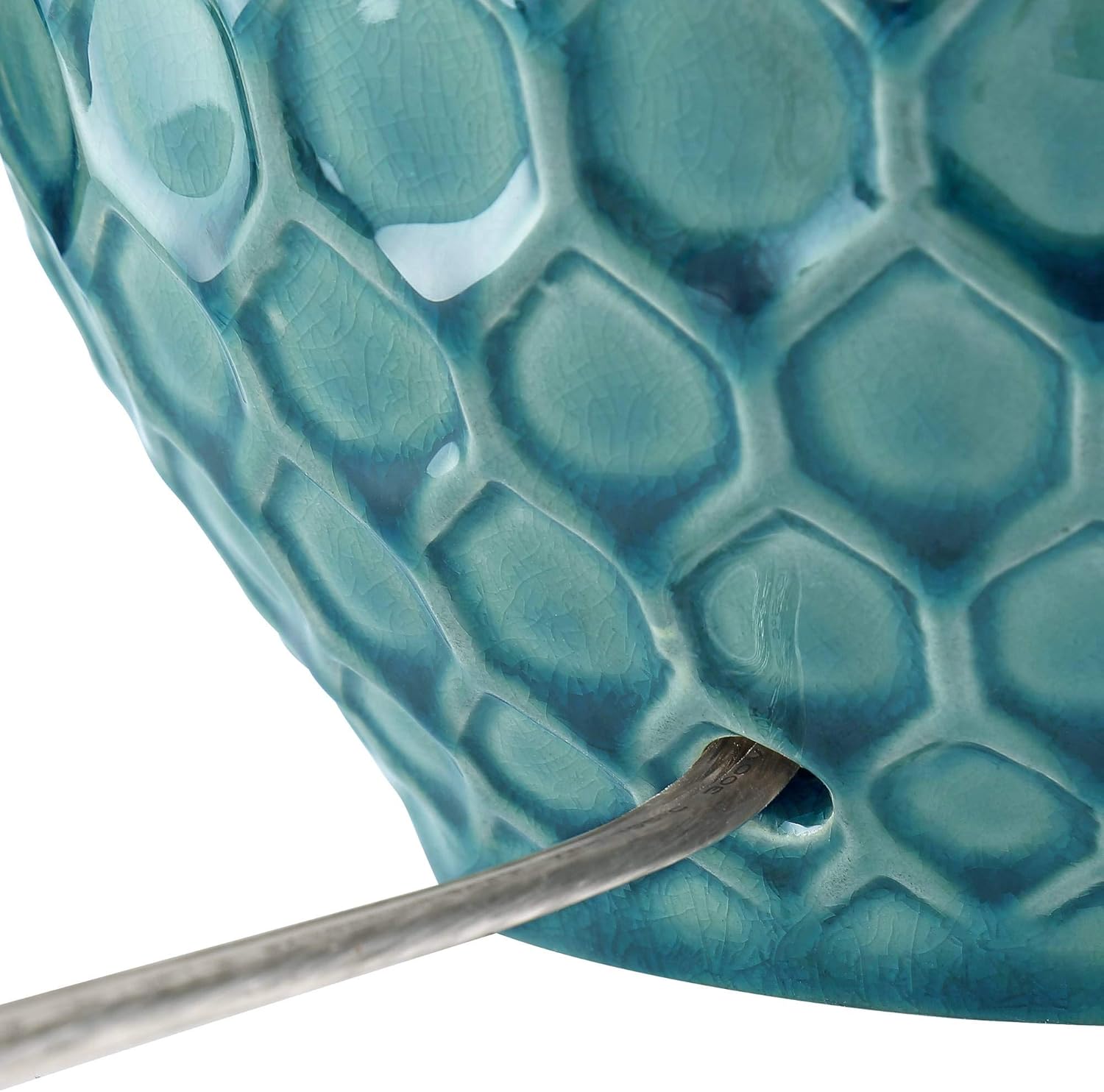 360 Lighting Kate Coastal Vase-Shaped Table Lamp 24.75" High Sea Foam Blue Green Ceramic Oatmeal Tapered Drum Shade for Cottage Core Living Room Bedroom Beach House Nightstand (Color May Vary)