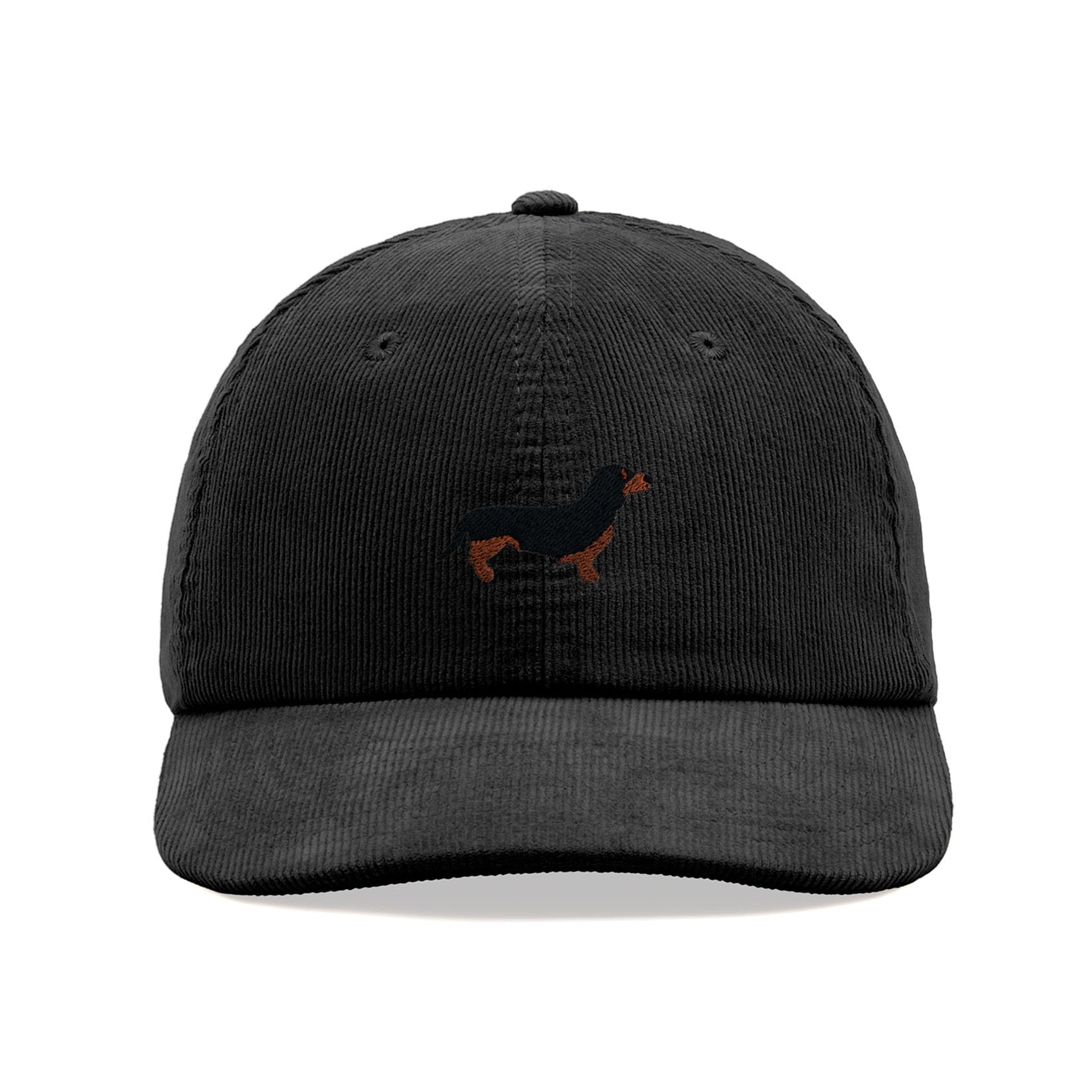 Cap Base Unisex Black Dachshund Sausage Dog Corduroy Baseball Cap Vintage Dad Hat Adjustable Dog Lover
