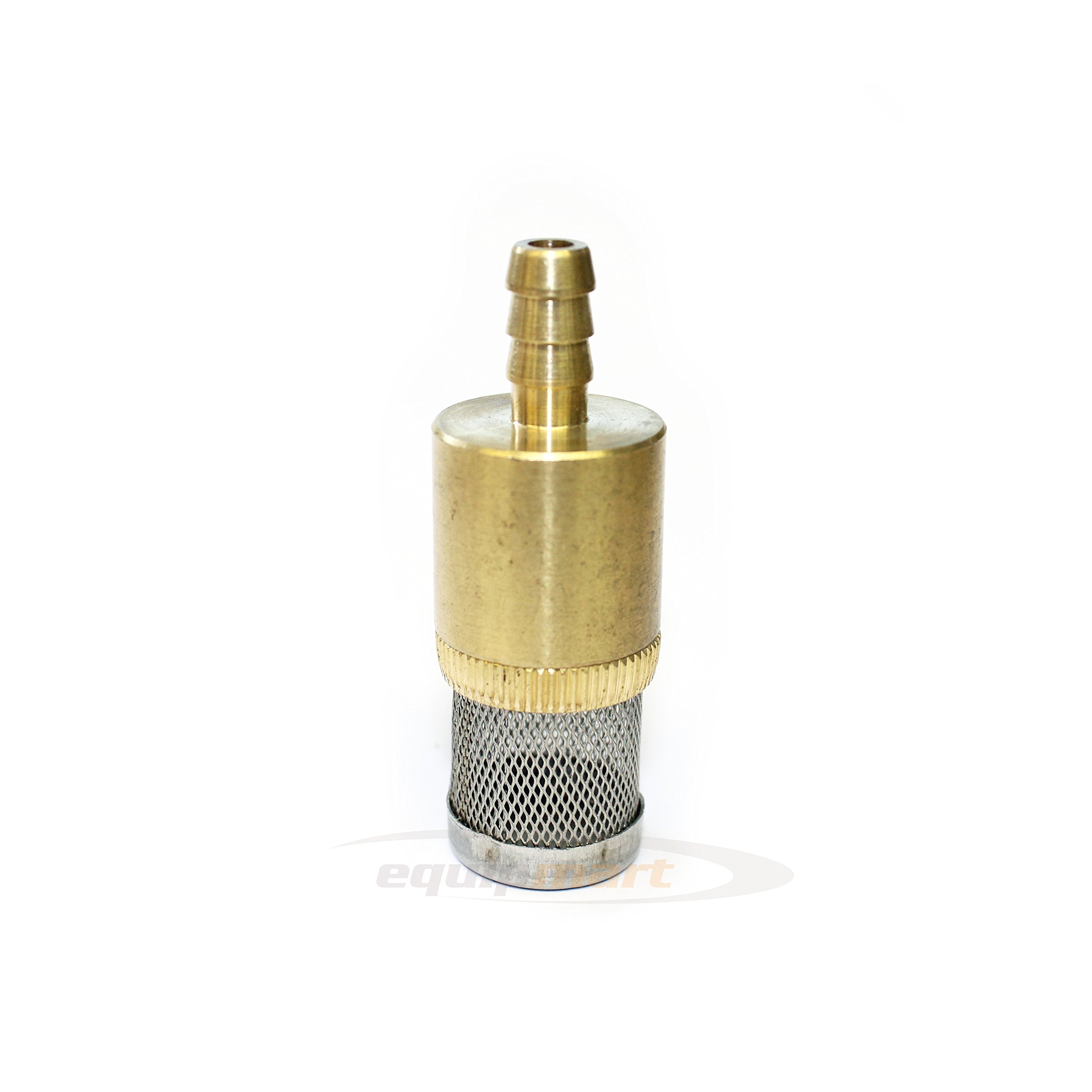 Brass Chemical Detergent Suction Filter 1/4" 6mm C/W Non Return Valve- Heavy Duty