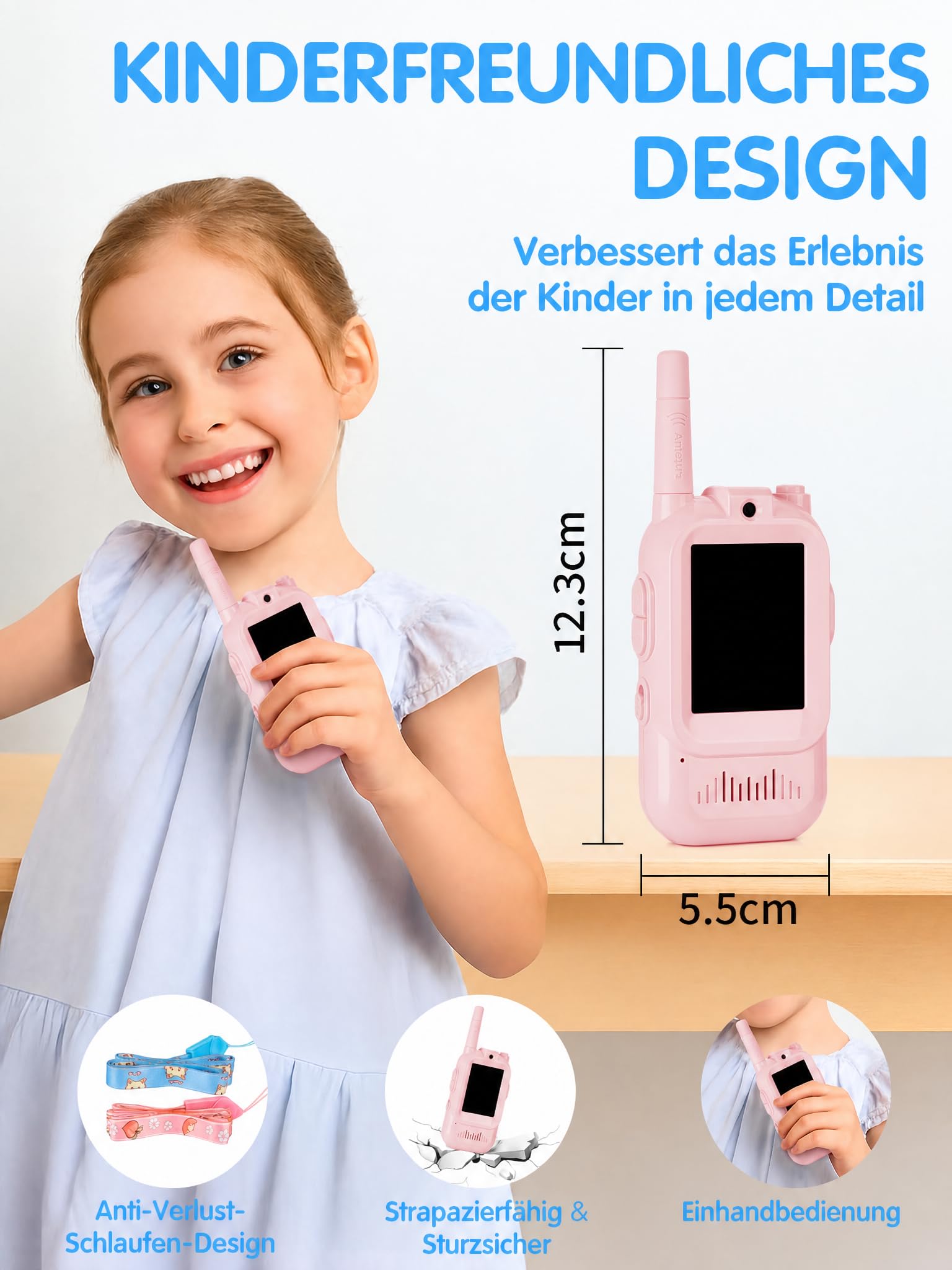 Video Walkie Talkie Kinder, Blau