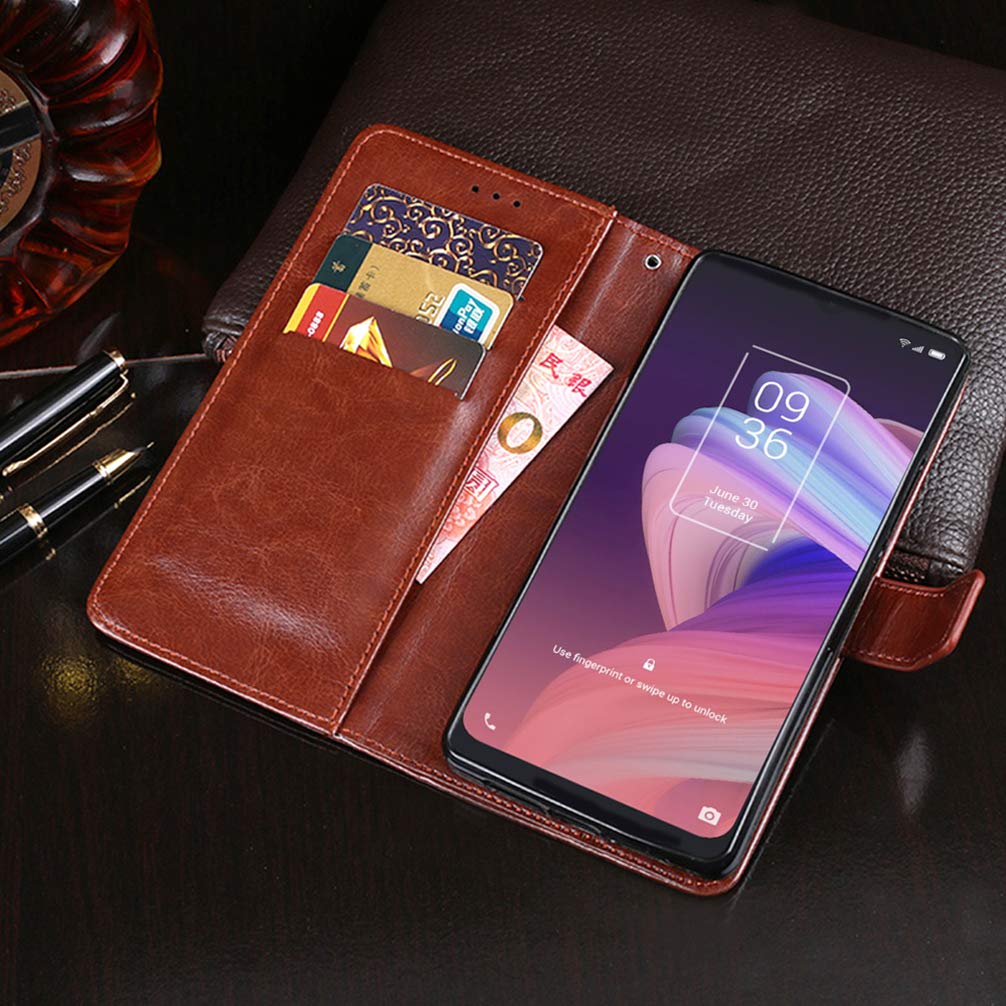 Custodia per TCL 10 SE,Flip Pelle Magnetica Cover a Libro con Slot per Schede per TCL 10 SE,Supporto Stand, Interno TPU Protezione Portafoglio Case