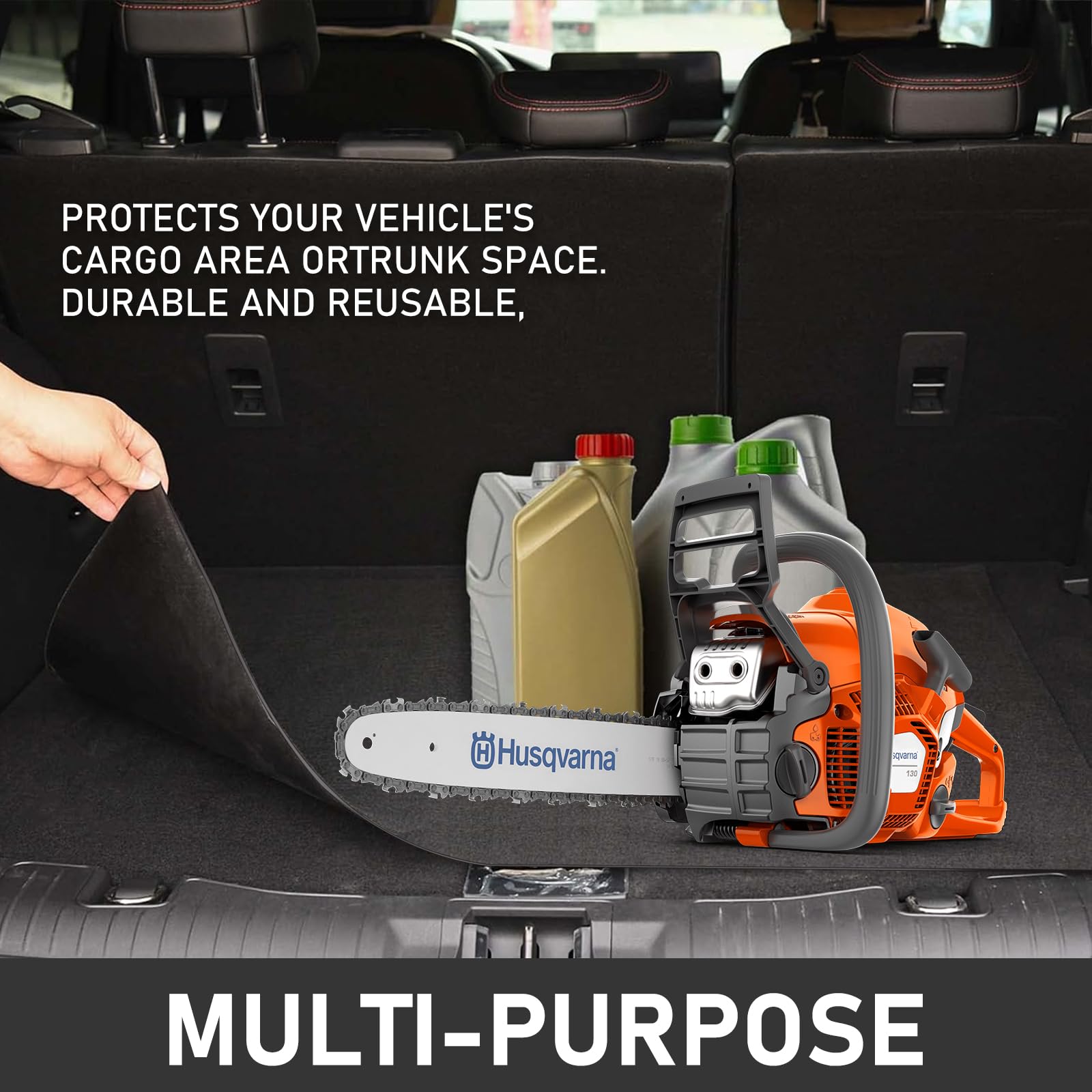 YSOOUA Tapis Anti-Déversement d’Huile 100x200cm - Rétention pour Moto, Auto, Établi et Atelier