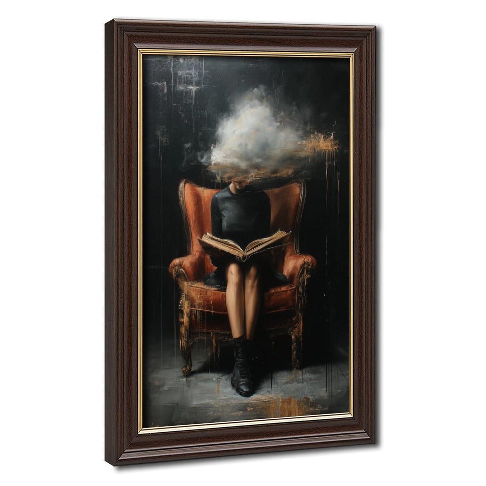 Bareronor Head in The Clouds Canvas Poster Bedroom Decor Landscape Office Room Decor Gift 24" L X 36" W