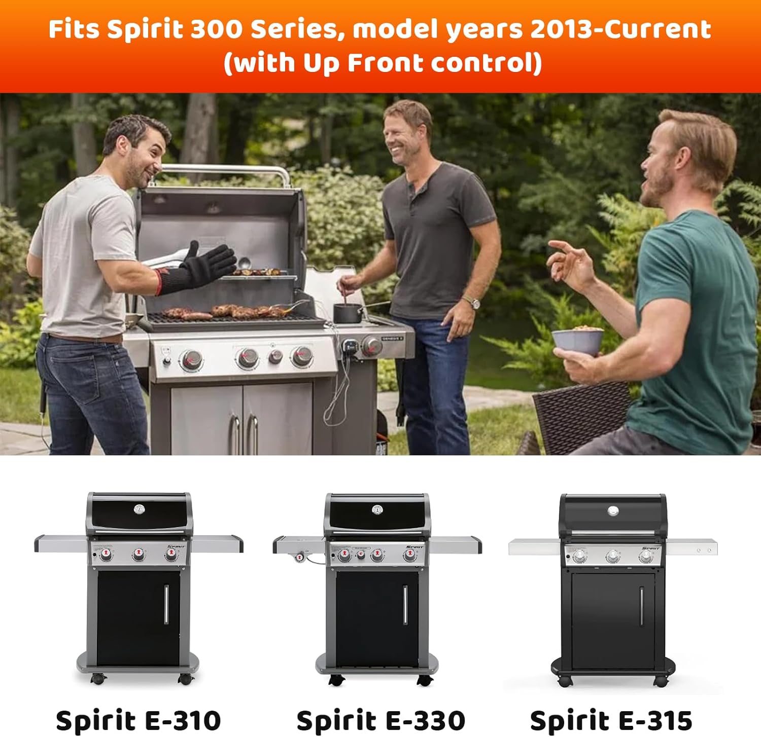 uniflasy 69804 grease tray with 67047 catch pan for weber spirit 300 series gas grills,spirit e310 e320 e330 s310 s320 s330 grills,drip tray with 10 pack aluminum foil liner,replace weber 69804 67047