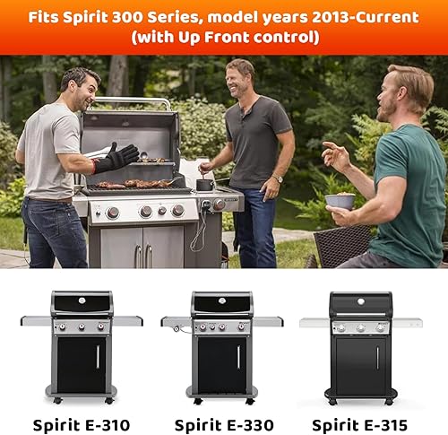 Miniatura 2 de Uniflasy Bandeja de grasa 69804 con bandeja de captura 67047 para parrillas de gas Weber Spirit serie 300, Spirit E310 E320 E330 S310 S320 S330,