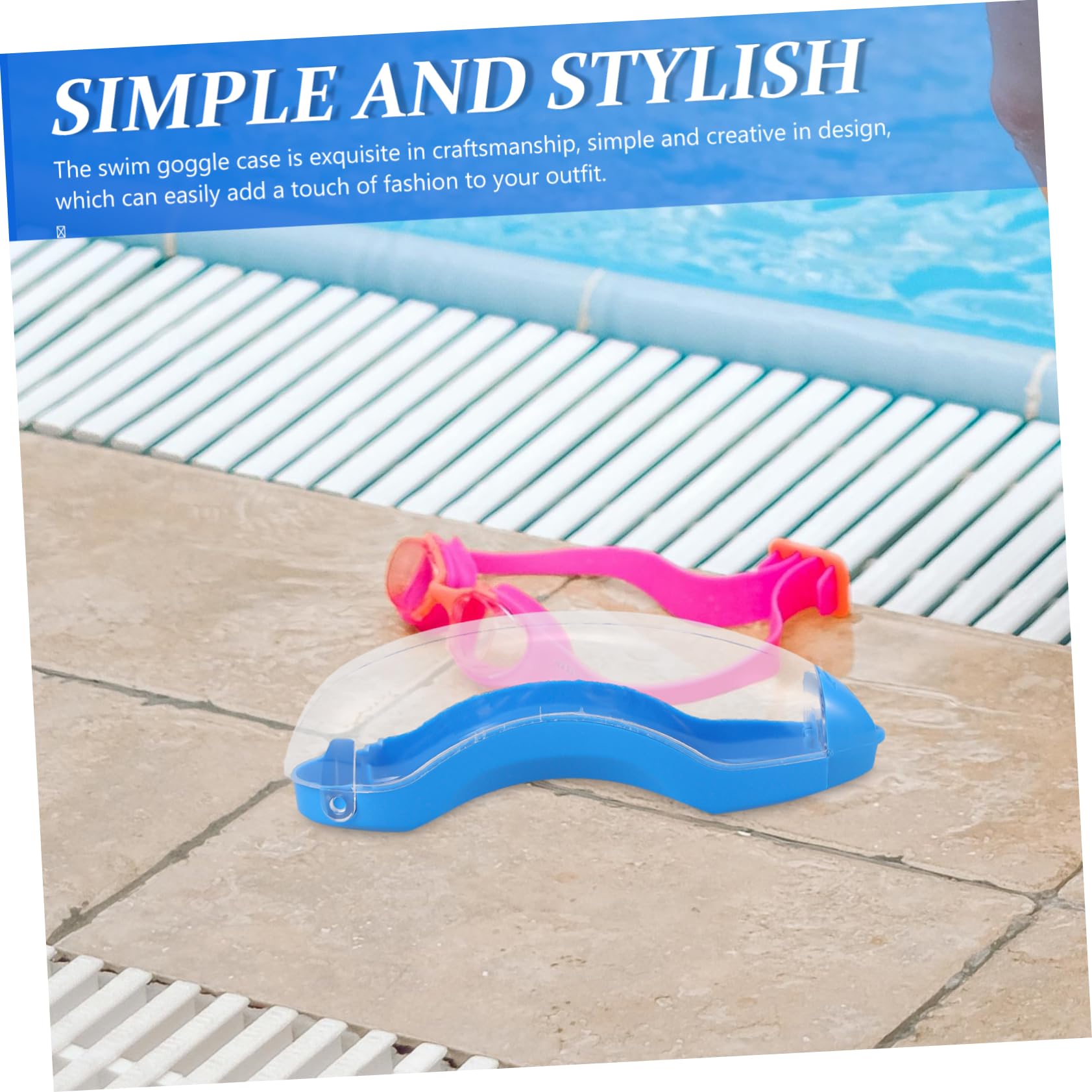 BESPORTBLE Custodia Per Occhiali Astuccio Per Occhiali Contenitore Per Occhiali Custodie Protettive Per Occhiali Da Nuoto Scatole Per Occhiali Da Nuoto Scatole Porta Occhiali Plastica