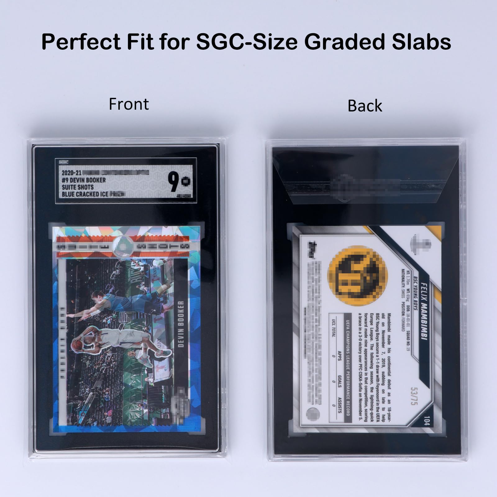 Amazon.com: Rayvol Resealable Graded Card Sleeves for SGC-Sized Slabs,  Exact Fit Sleeves for SGC-Sized Graded Slabs and Similar (90pcs) : Toys &  Games