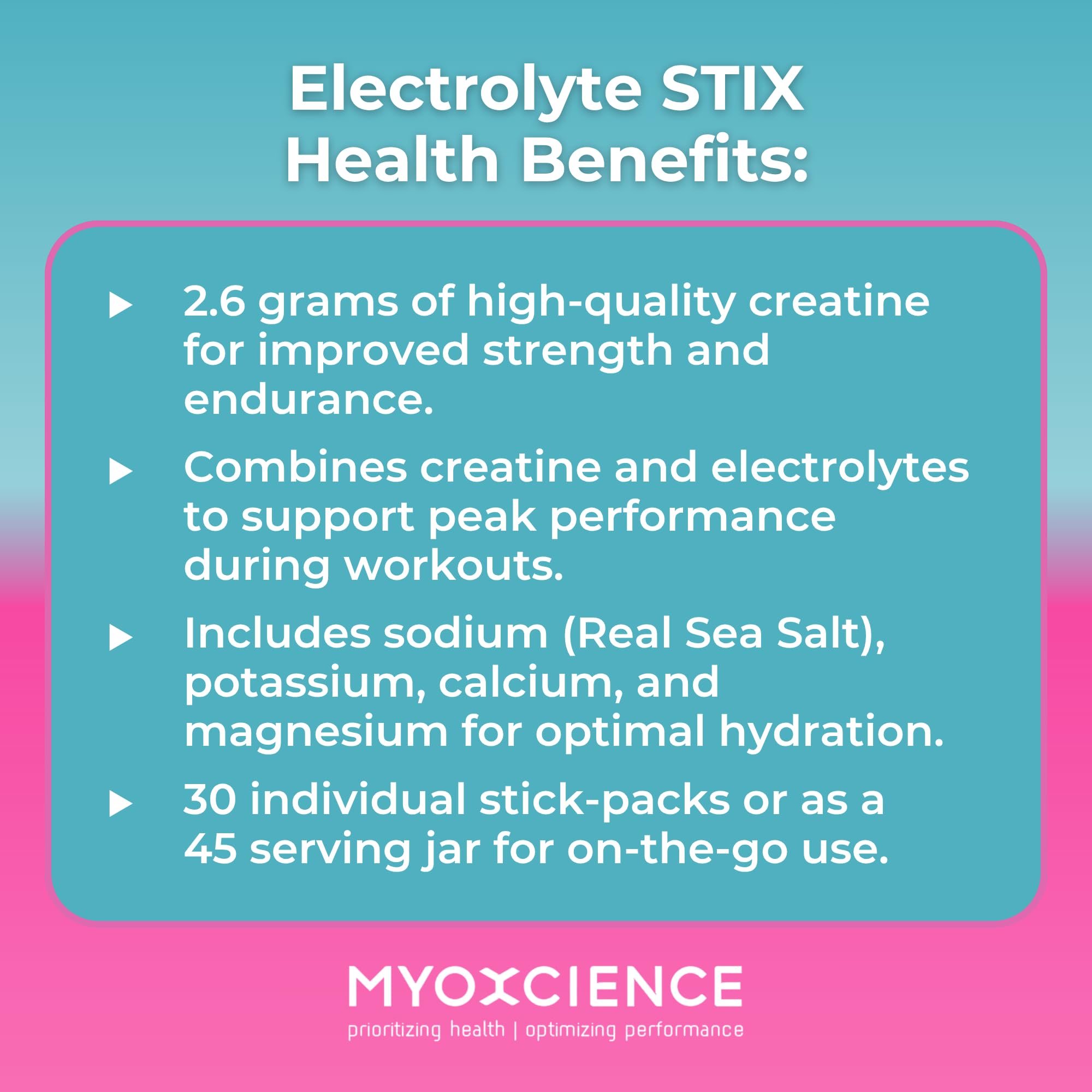 MYOXCIENCE Electrolyte STIX | Natural Orange Flavor | 45 Serving Jar — Amazon image 7
