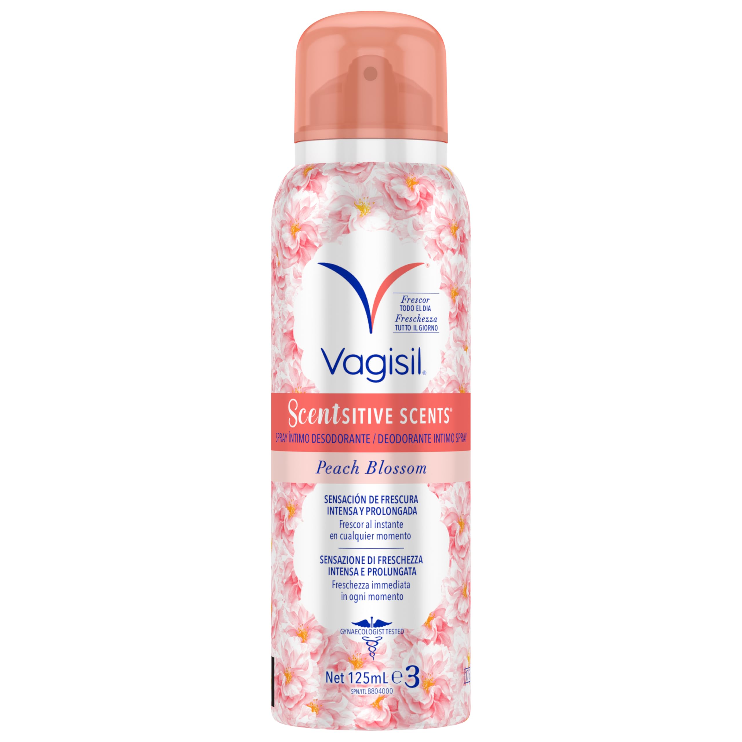 Vagisil Esencias Delicadas Spray Íntimo Desodorante Jazmín Blanco, Aroma Floral para una Sensación de Limpieza y Frescura Todo el Día, Hipoalergénico, 125ml — view 6