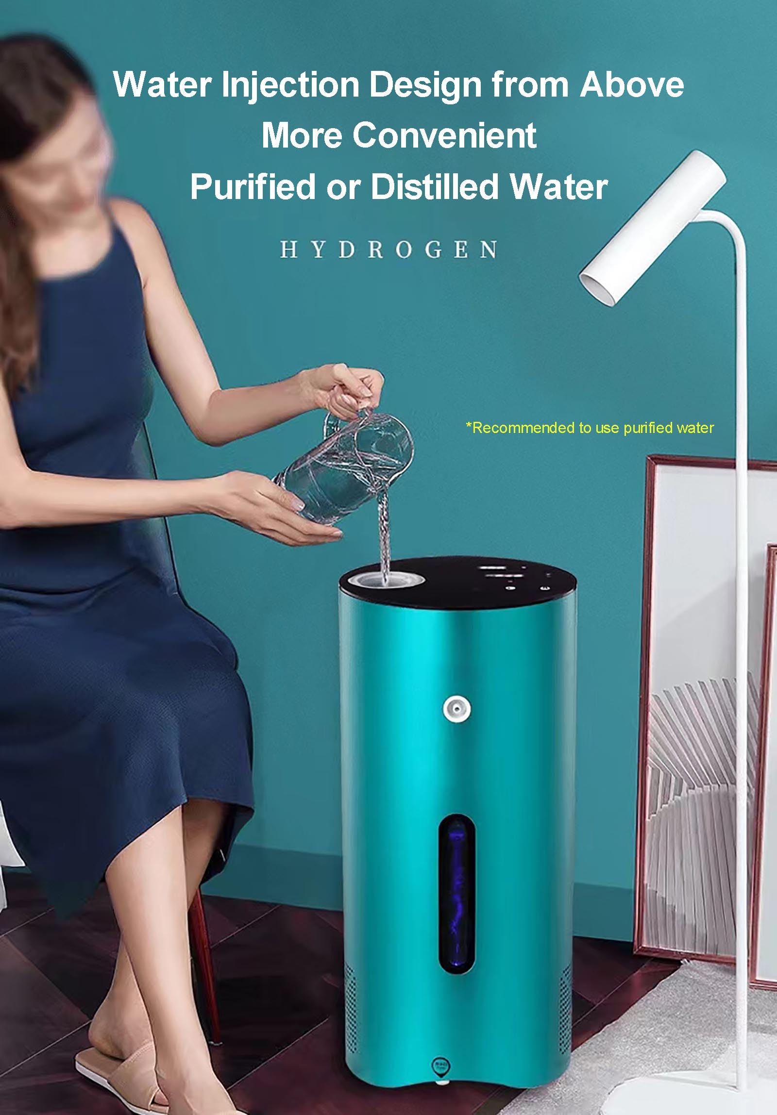 Amazon｜HZFAIGLL 水素吸入機、99.99%高純度分子水素、デュアルポート
