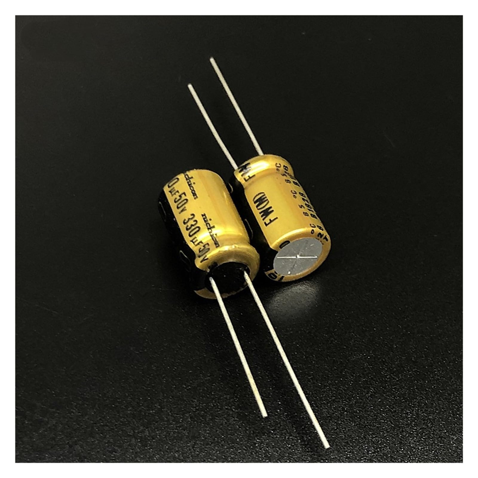 Condensateur audio HiFi 50V 330uF à faible distorsion pour une clarté sonore exceptionnelle 10x16mm