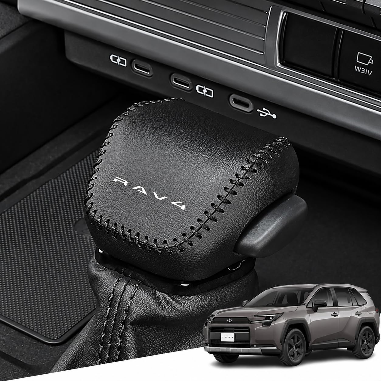 Amazon.co.jp: Hearsheng 適合トヨタ RAV4 AXAN64 60系 シフトノブ