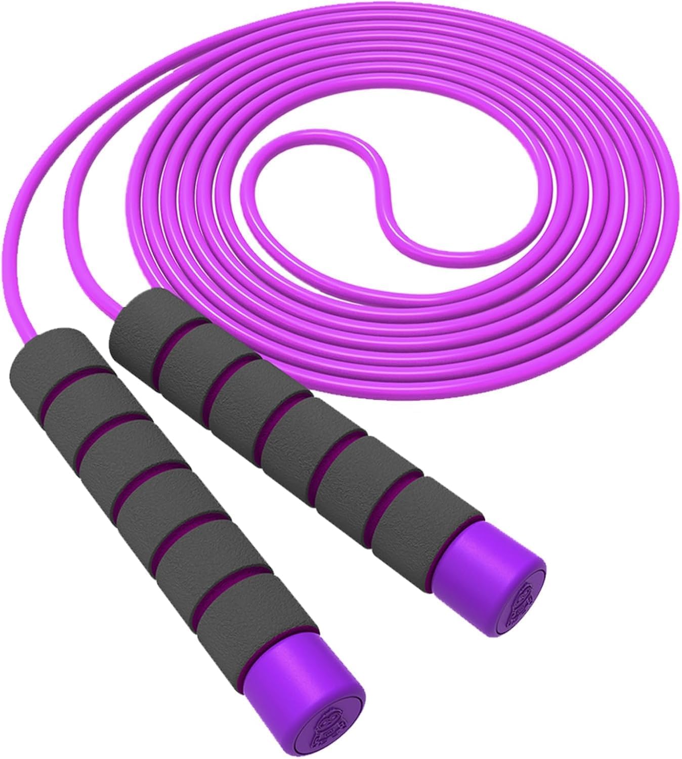 Jump Rope For Kids,Adjustable Soft Skipping Rope,Toddler Jump Rope With Skin-Friendly Foam Handles For Kids-Purple