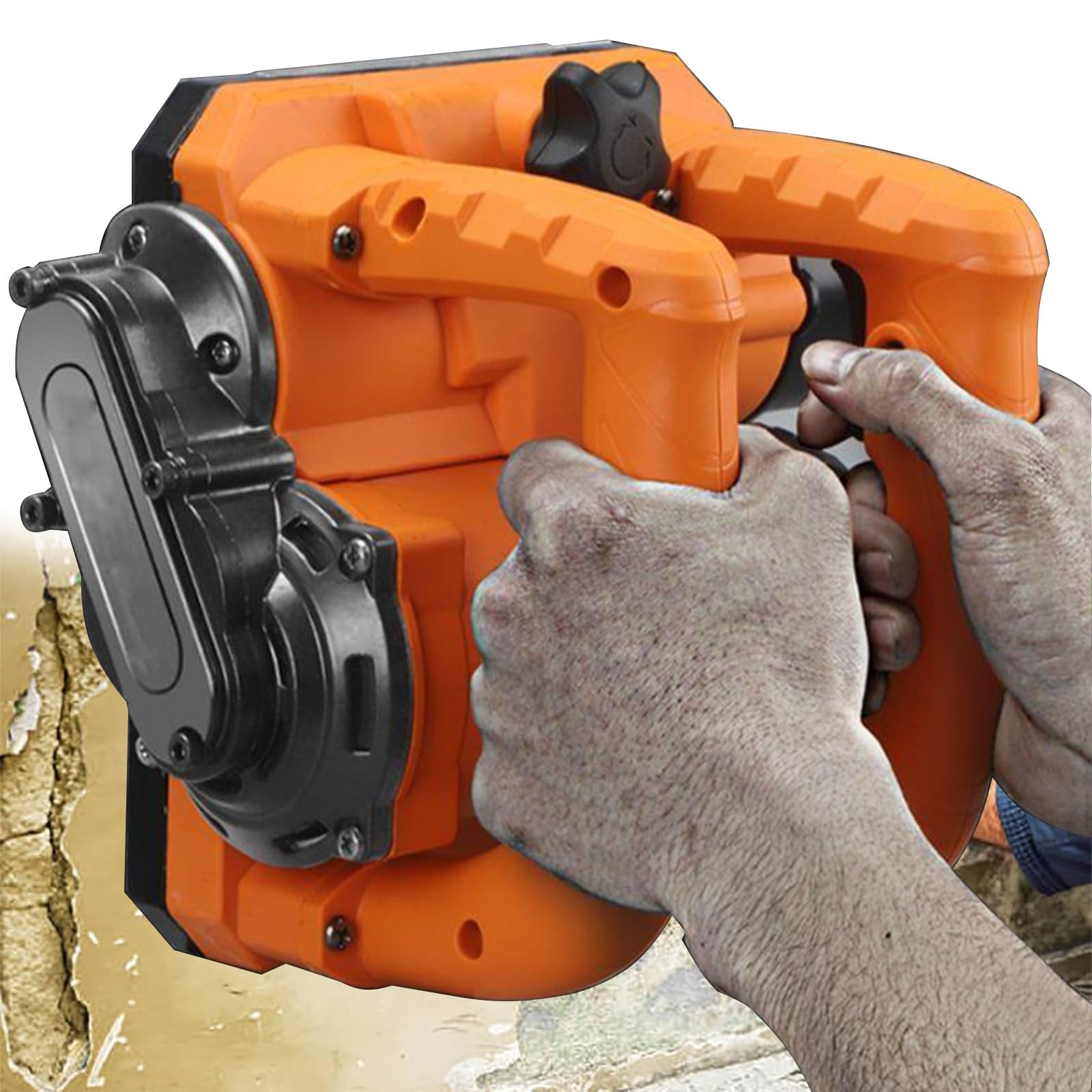 Raboteuse Murale électrique 6800 W Machine, raboteuse Murale électrique Robuste, Pelle à béton, 9000 TR/Min, Profondeur de Rabot réglable de 0 à 4 mm, pour Granit, Pierre, marbre,6800W