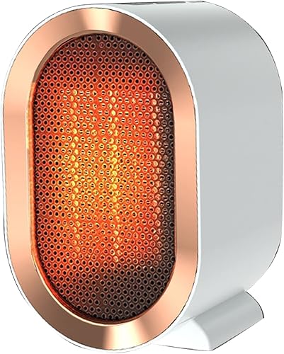 LÜZHONG Calentador de ventilador portátil compacto de cerámica de 1200 W con 2 ajustes de calor y protección contra sobrecalentamiento, silencioso