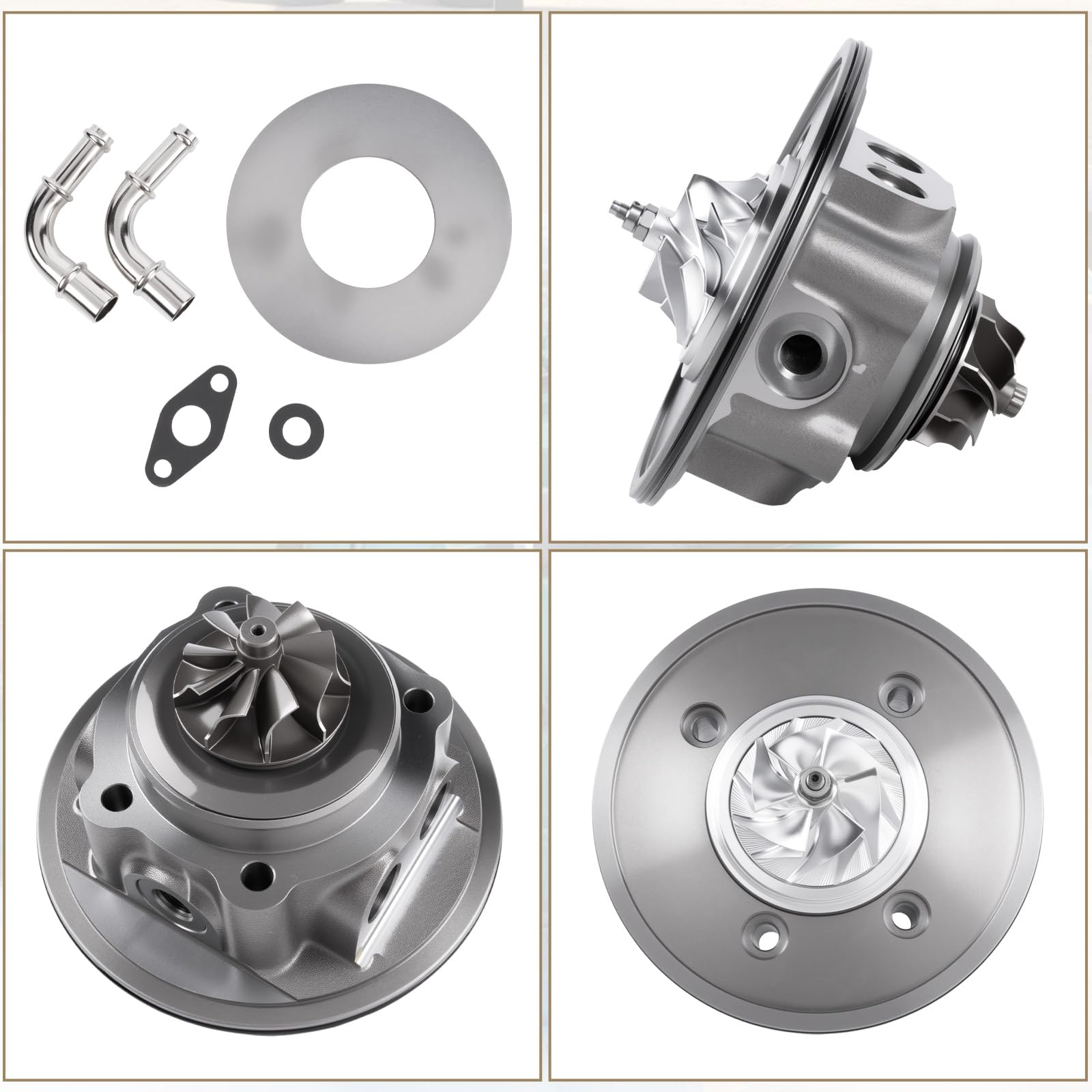 1761178 - Cartucho turbocompresor de repuesto para Ford Fie-sta Focus B-Max C-Max Mondeo 1.0 L M1CB 125 HP 2015-1761181 1799836 RMCM5G6K682GD